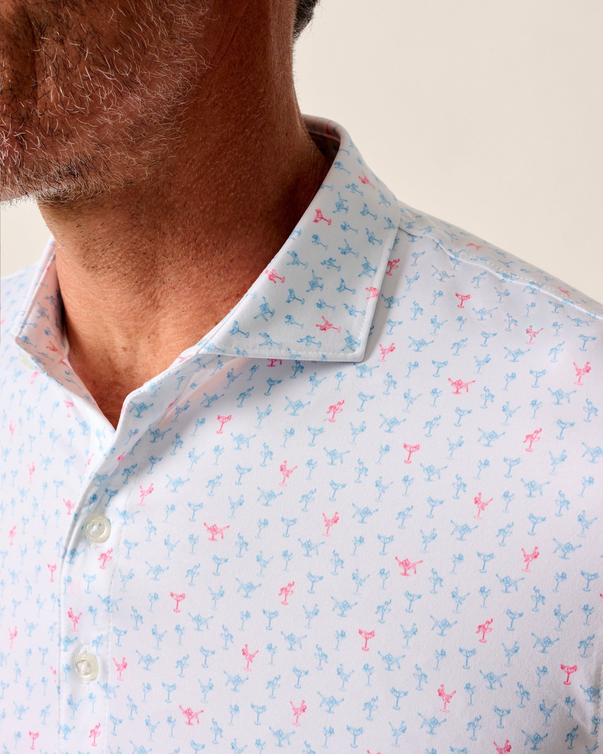 Johnnie-O Featherweight Performance Polo - Pin Up