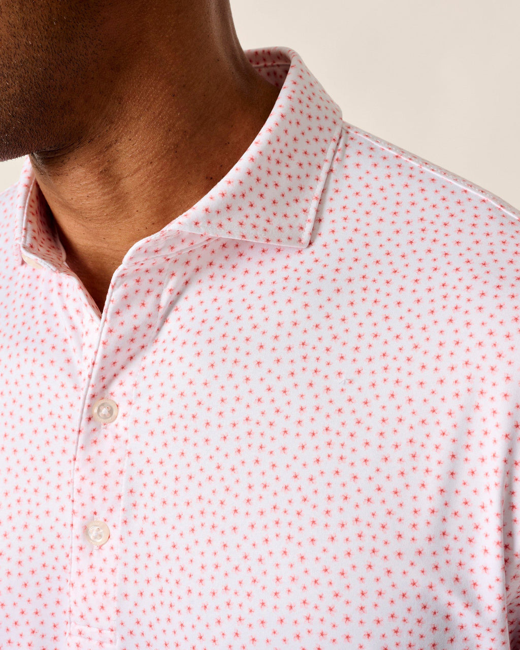Johnnie-O Featherweight Performance Polo - Plumeria, Azalea