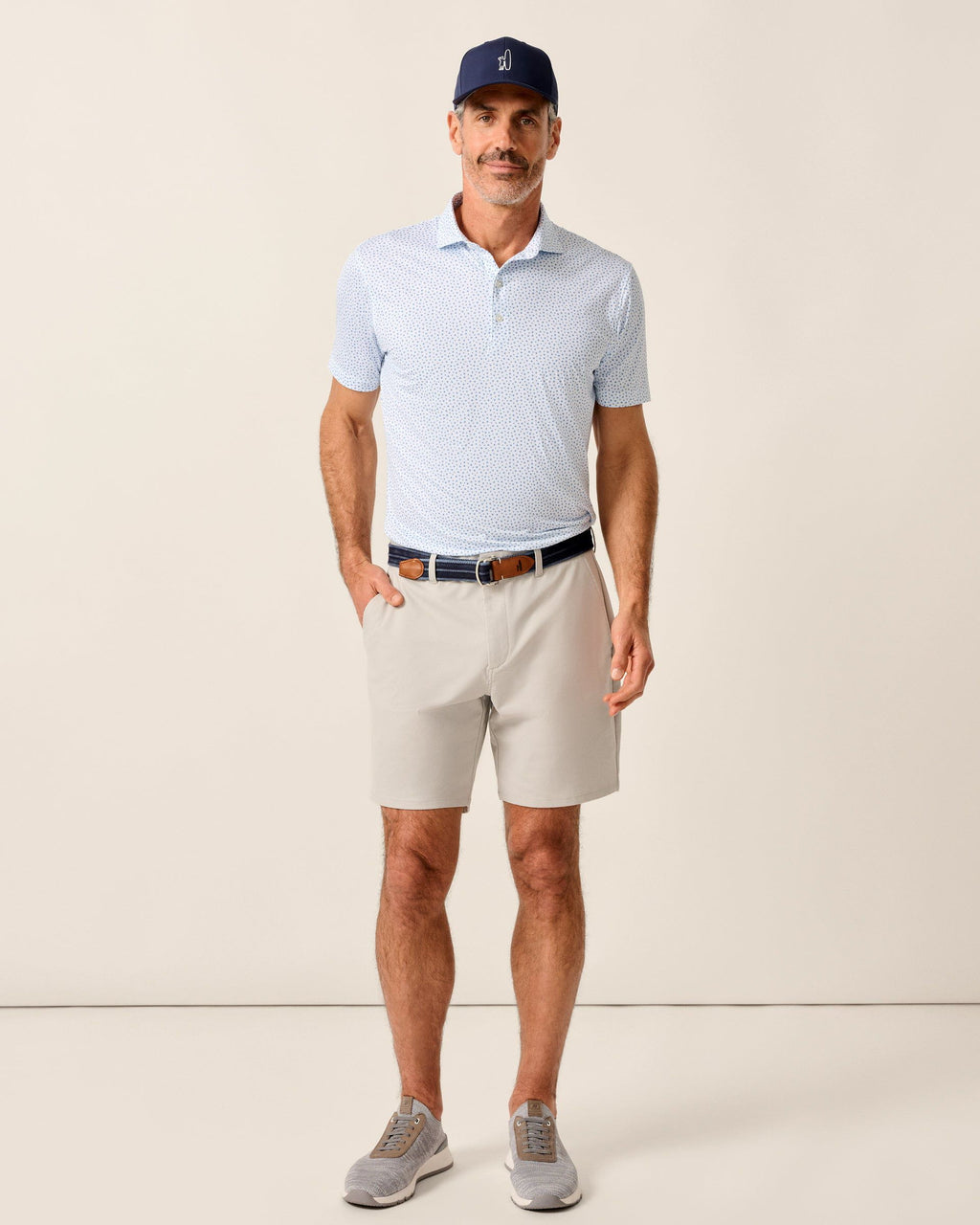 Johnnie-O Featherweight Performance Polo - Plumeria