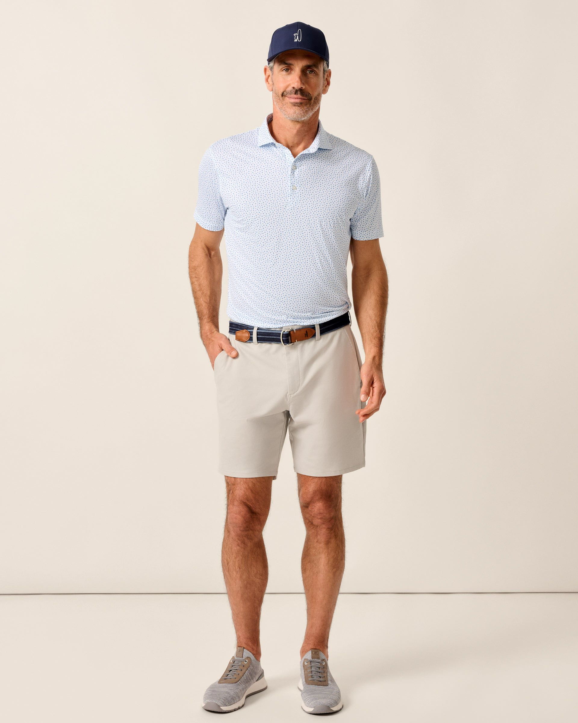 Johnnie-O Featherweight Performance Polo - Plumeria