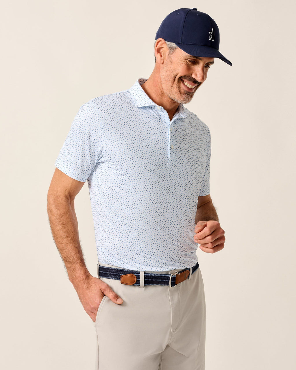 Johnnie-O Featherweight Performance Polo - Plumeria