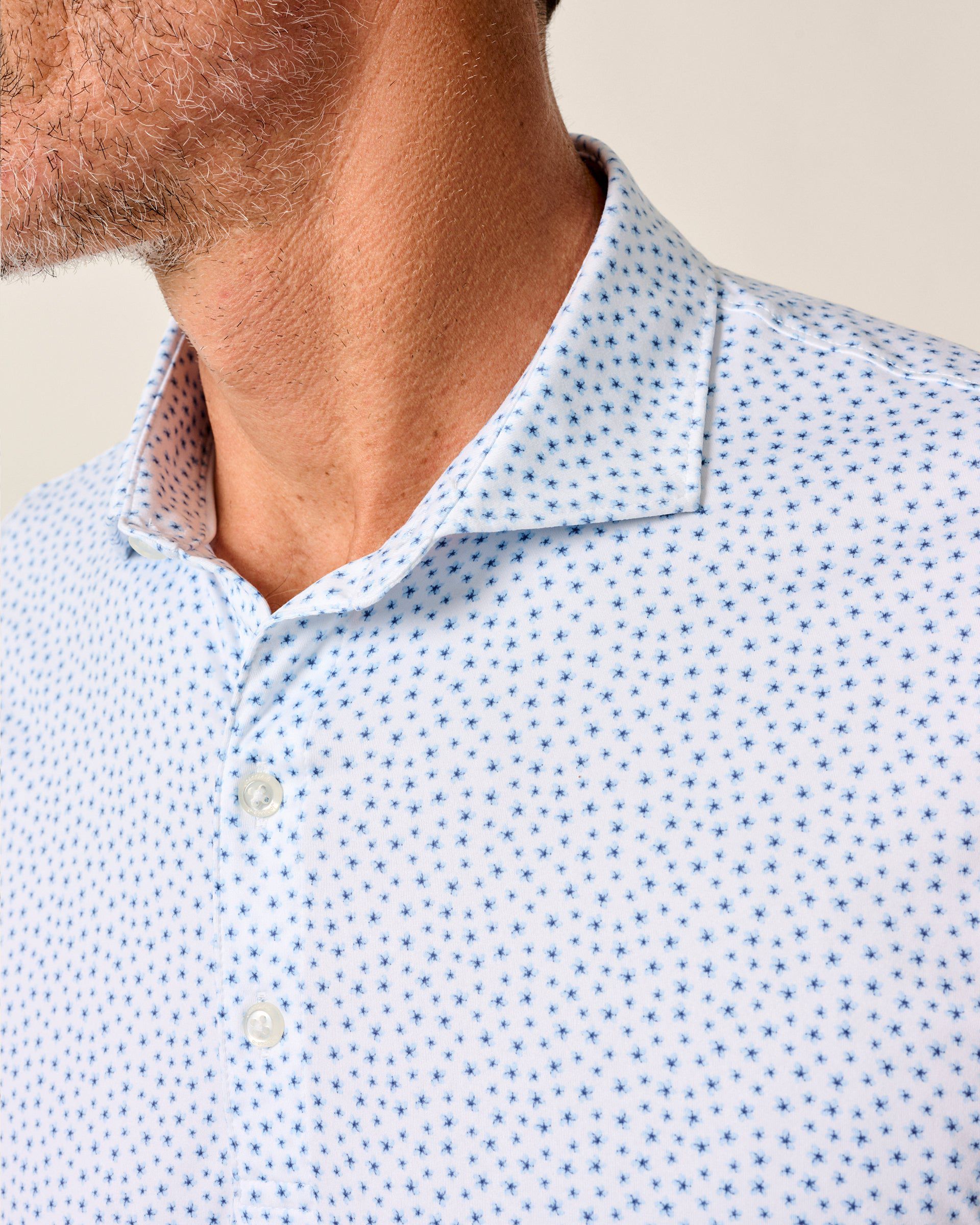 Johnnie-O Featherweight Performance Polo - Plumeria