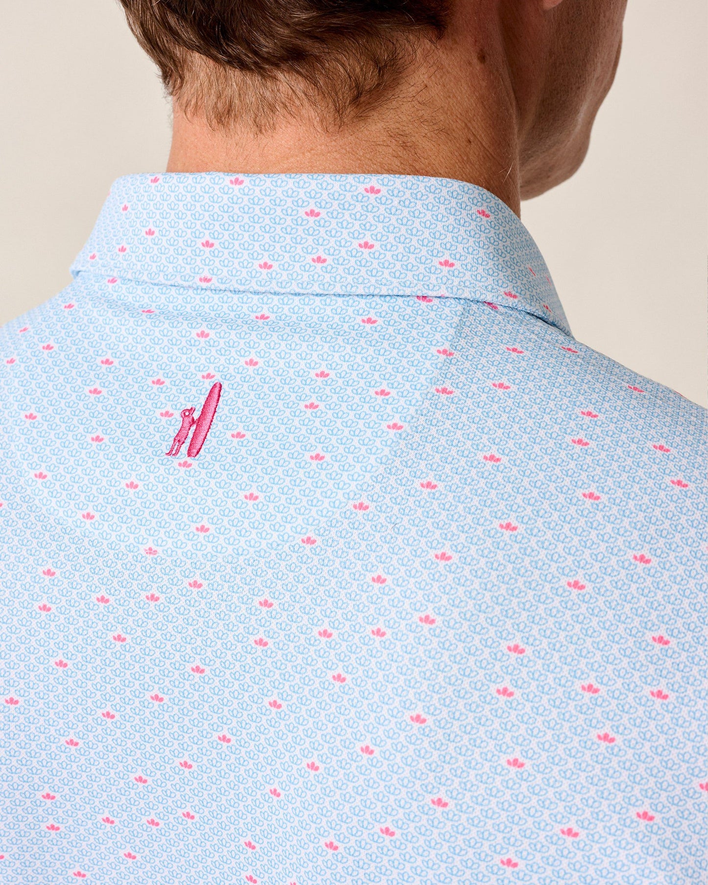 Johnnie-O Performance Mesh Polo - Poppy