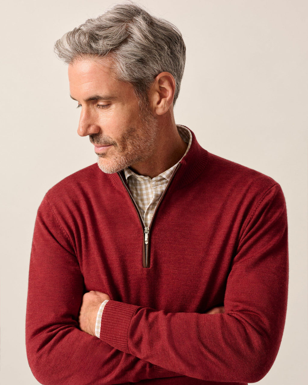 Johnnie-O Raynor Merino 1/4 Zip Sweater