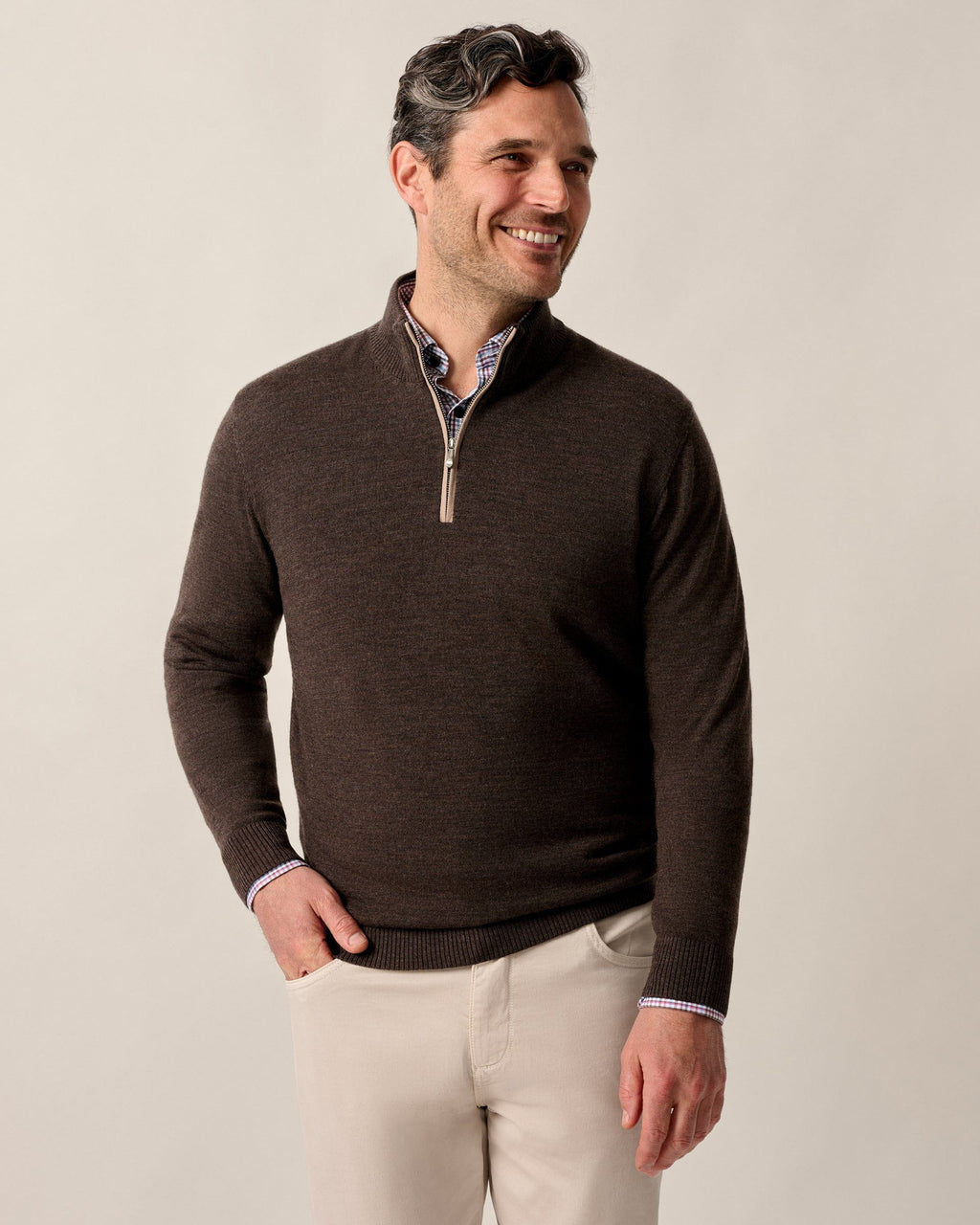 Johnnie-O Raynor Merino 1/4 Zip Sweater