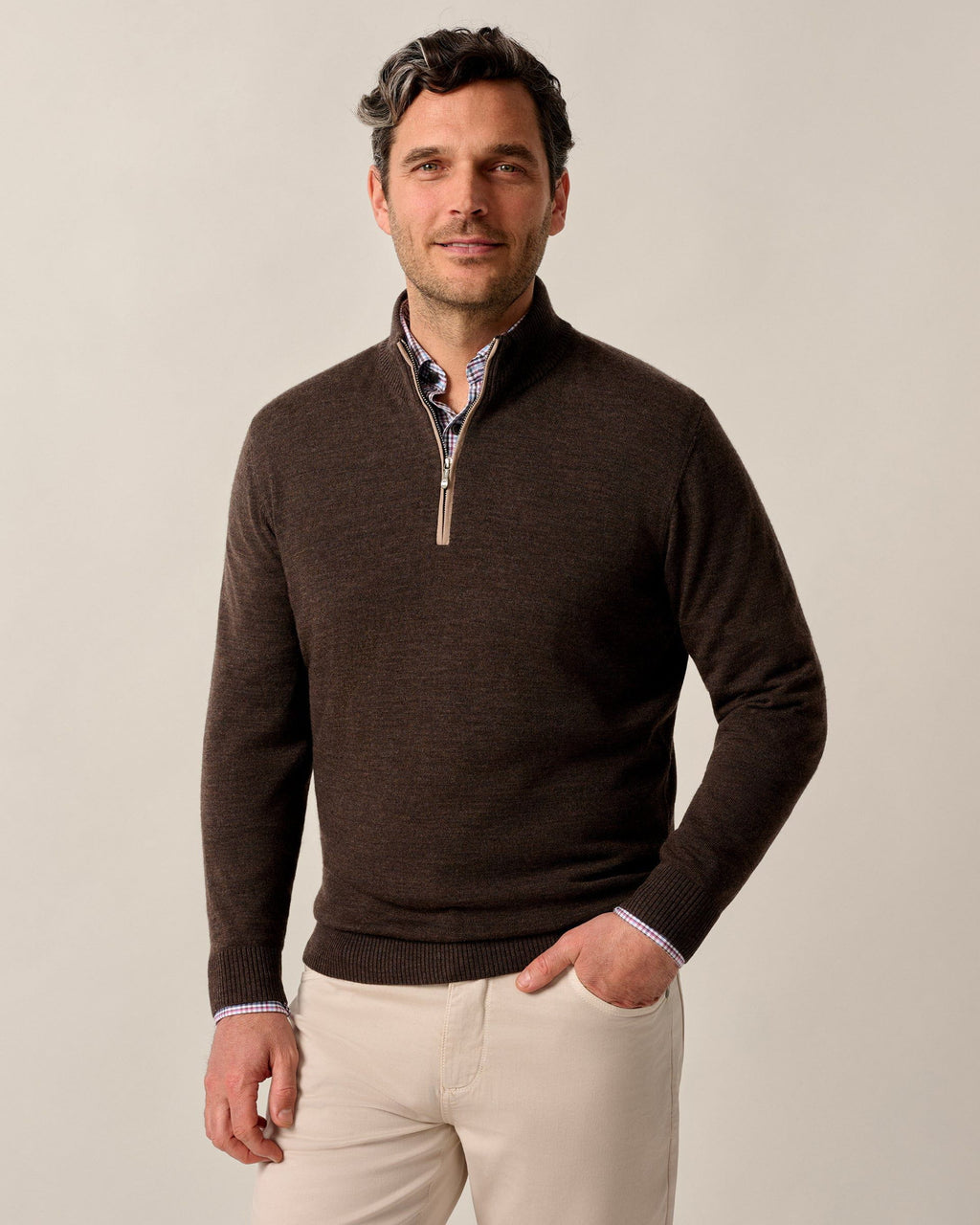 Johnnie-O Raynor Merino 1/4 Zip Sweater