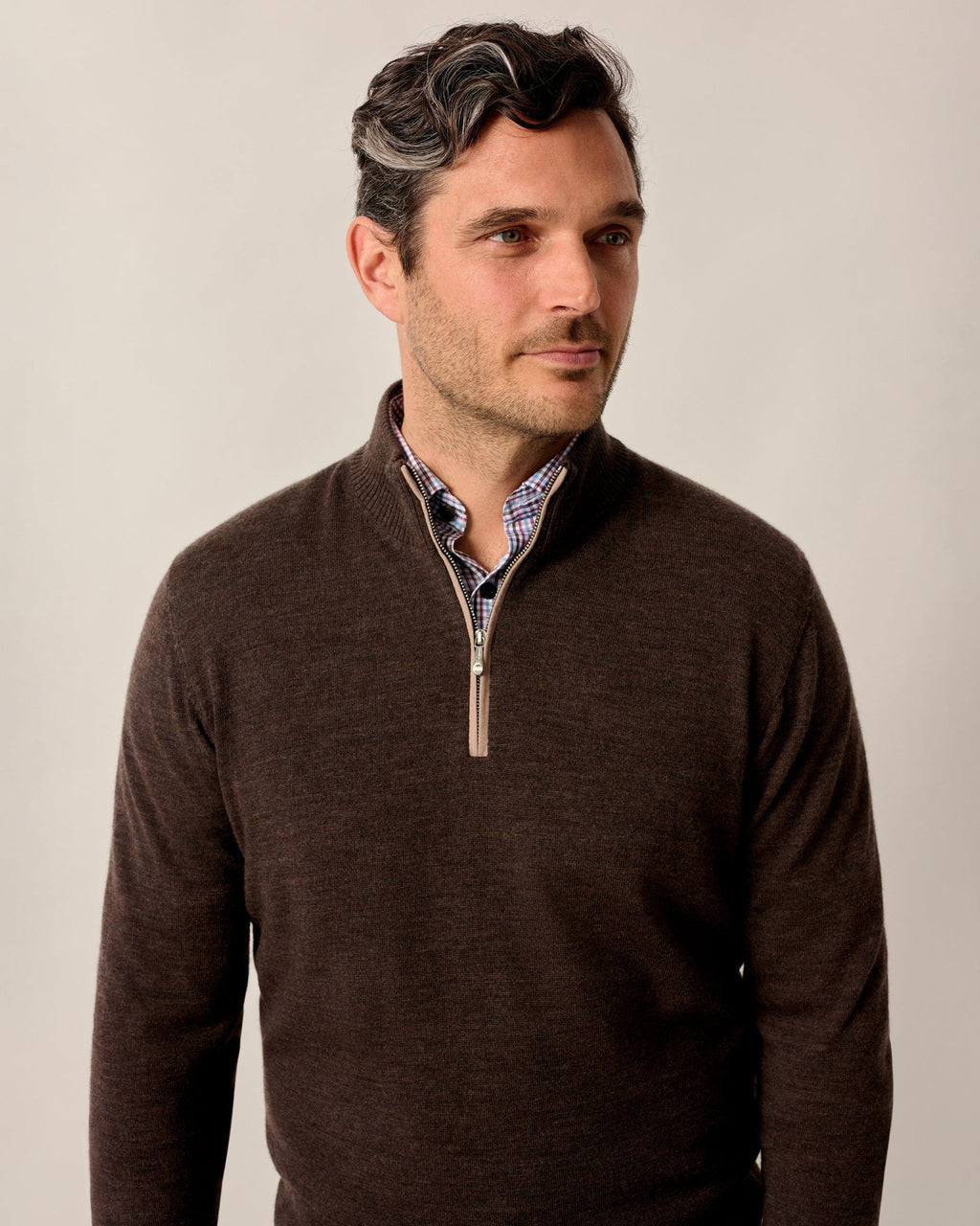 Johnnie-O Raynor Merino 1/4 Zip Sweater
