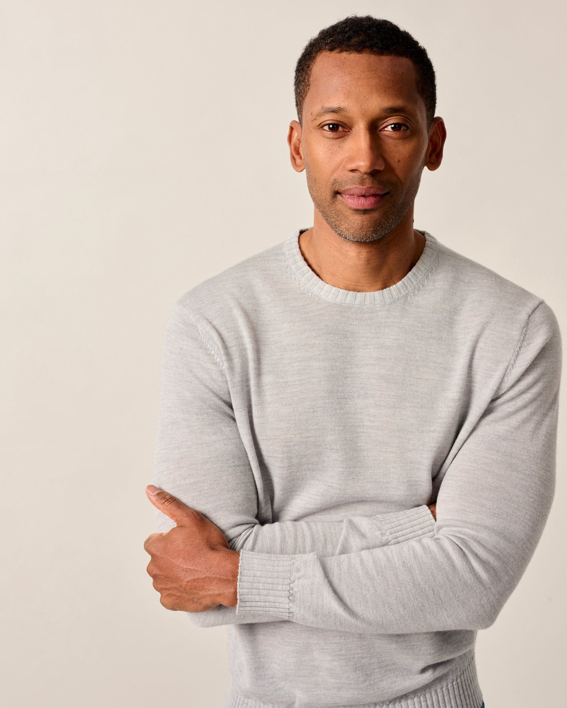 Johnnie-O Ronald Merino Wool Crewneck Sweater