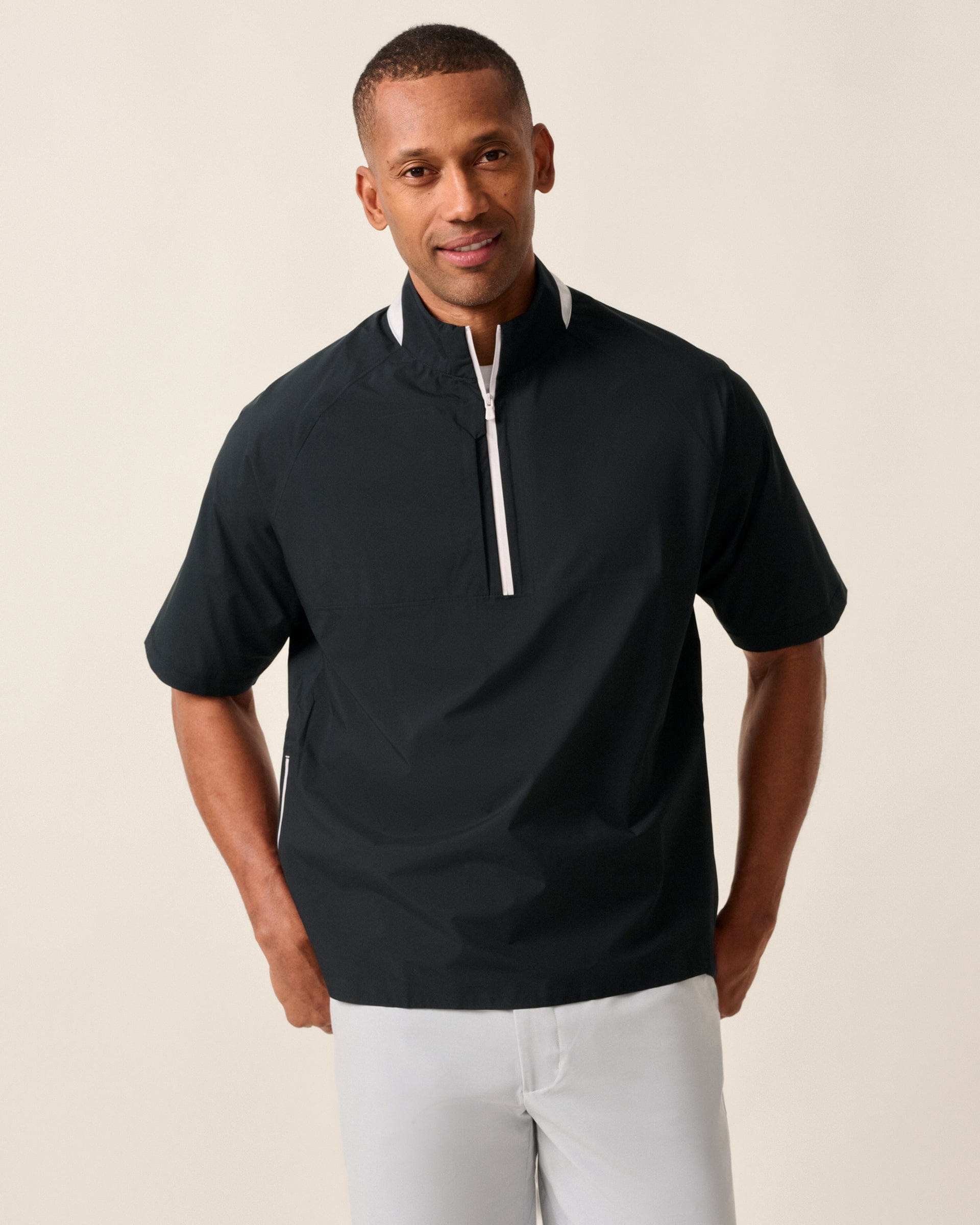 Johnnie-O Stealth Stowable Short Sleeve Rain Jacket