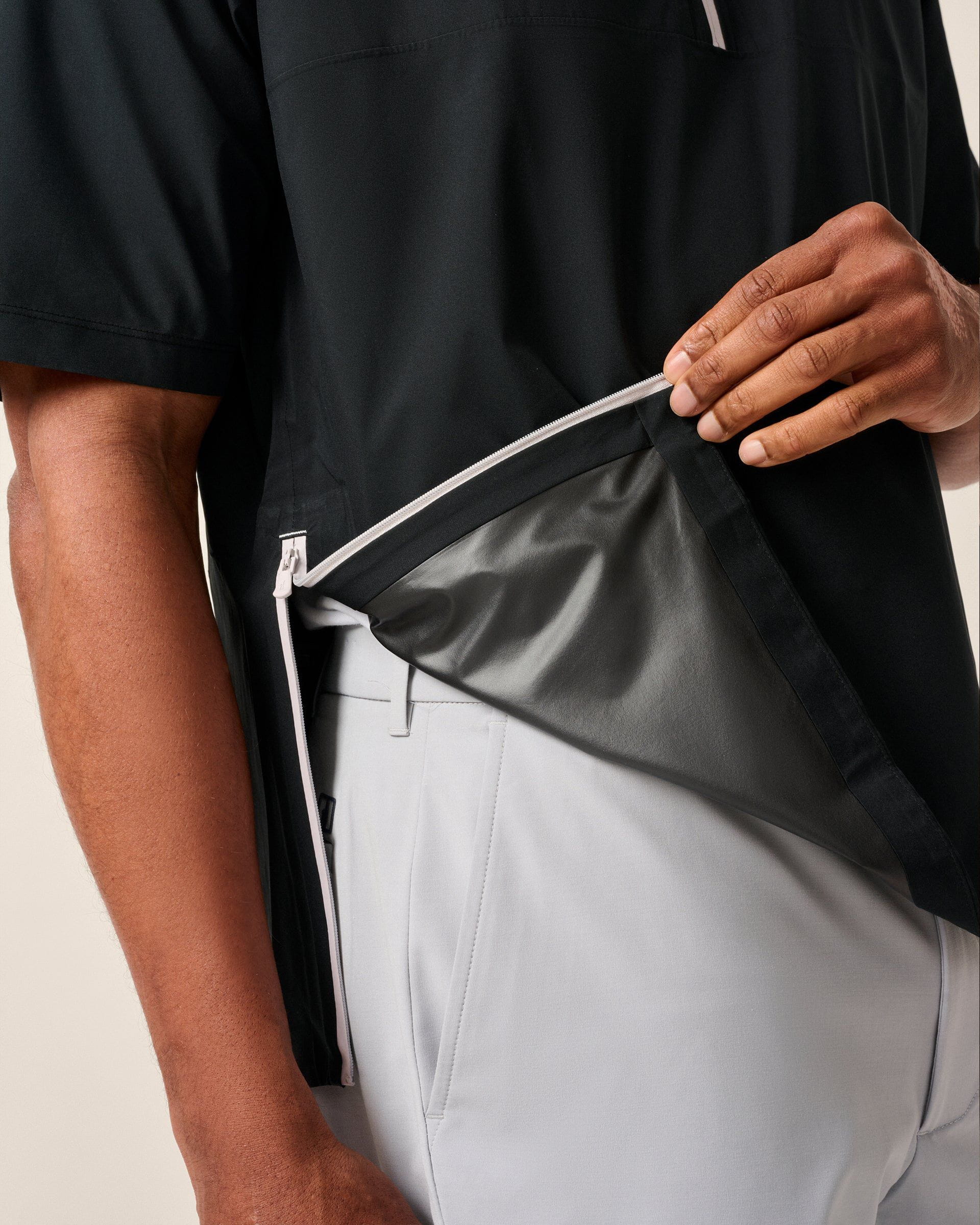 Johnnie-O Stealth Stowable Short Sleeve Rain Jacket