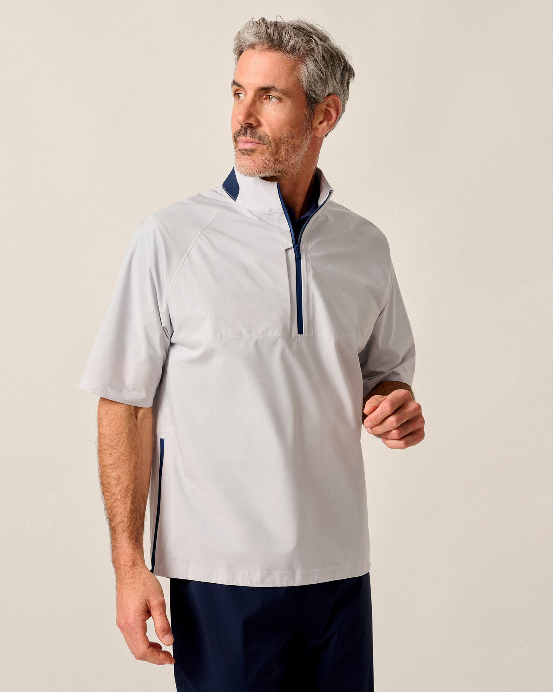 Johnnie-O Stealth Stowable Short Sleeve Rain Jacket