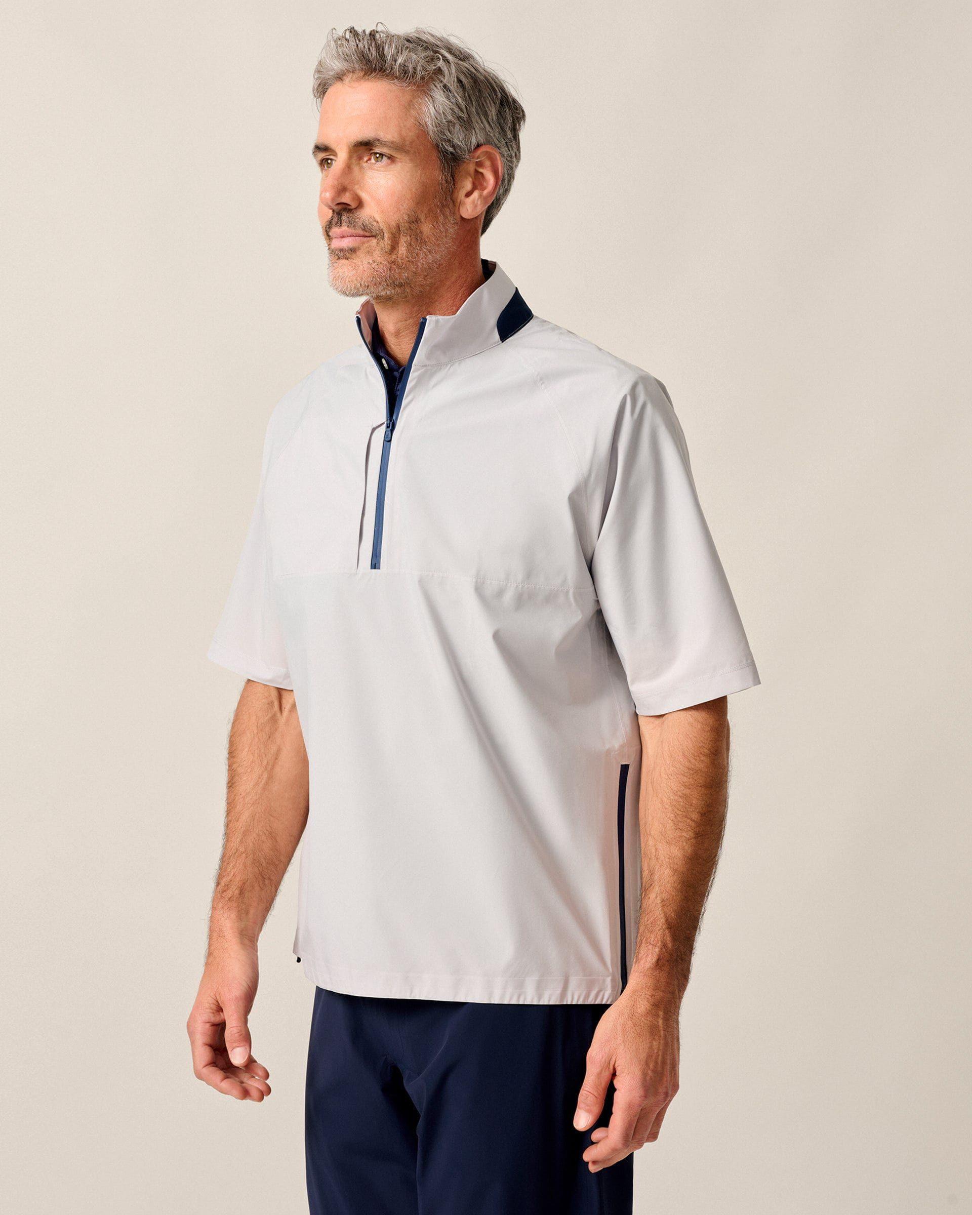 Johnnie-O Stealth Stowable Short Sleeve Rain Jacket