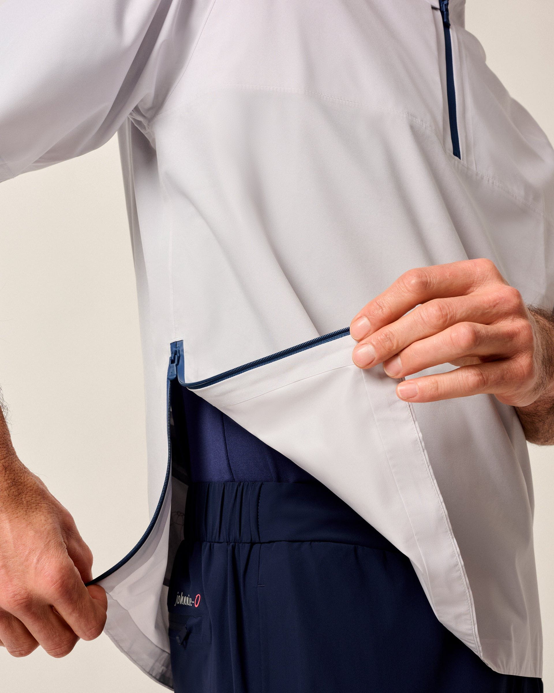 Johnnie-O Stealth Stowable Short Sleeve Rain Jacket