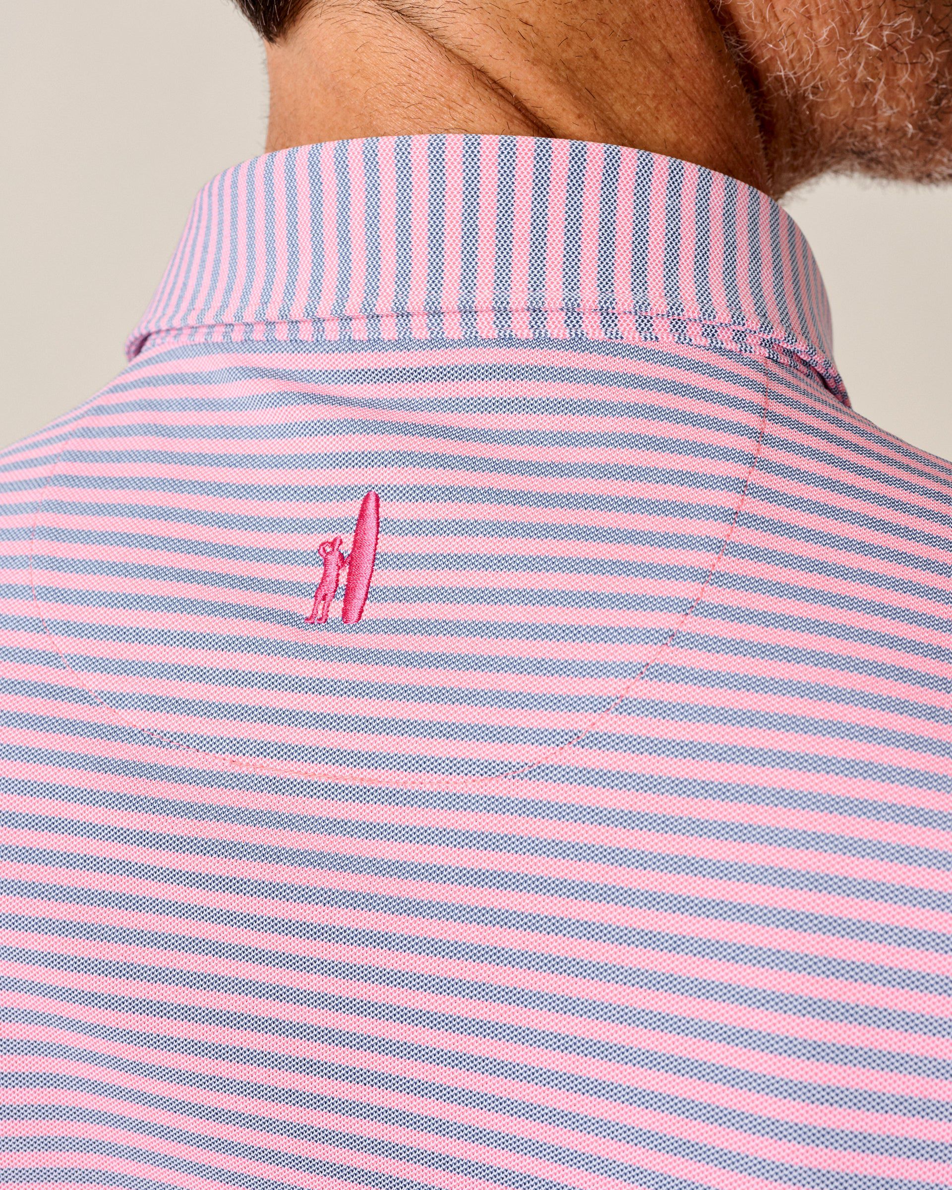 Johnnie-O Performance Mesh Polo - Stetson Stripe