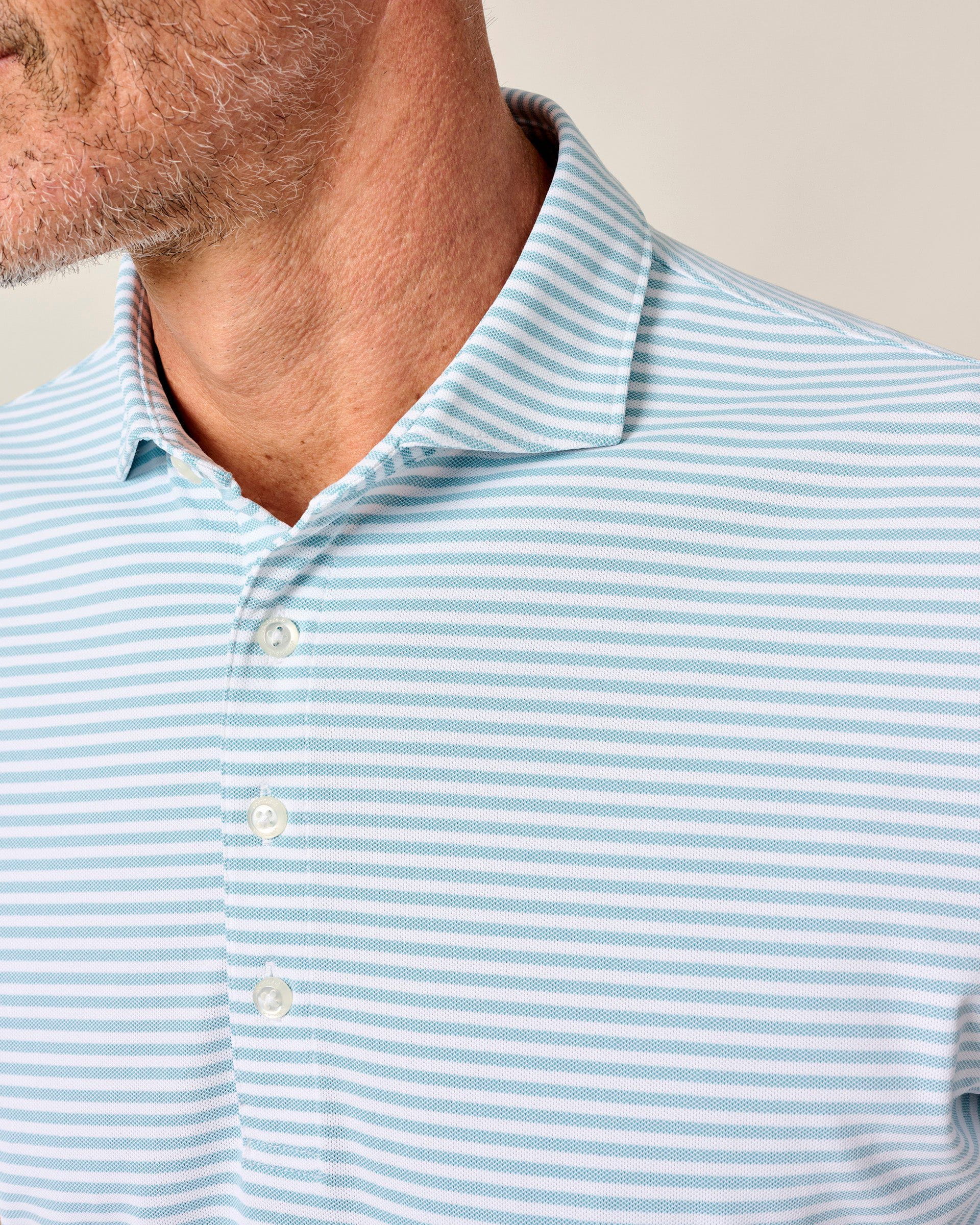 Johnnie-O Performance Mesh Polo - Stetson Stripe
