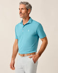 Johnnie-O Performance Mesh Polo - Stevie, Haze