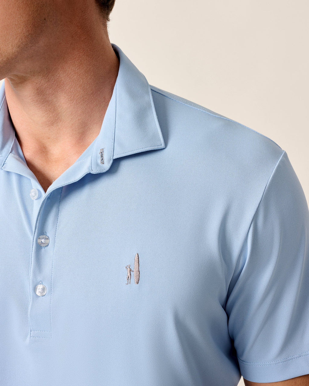 Johnnie-O Performance Mesh Polo - Stevie Solid, Kona