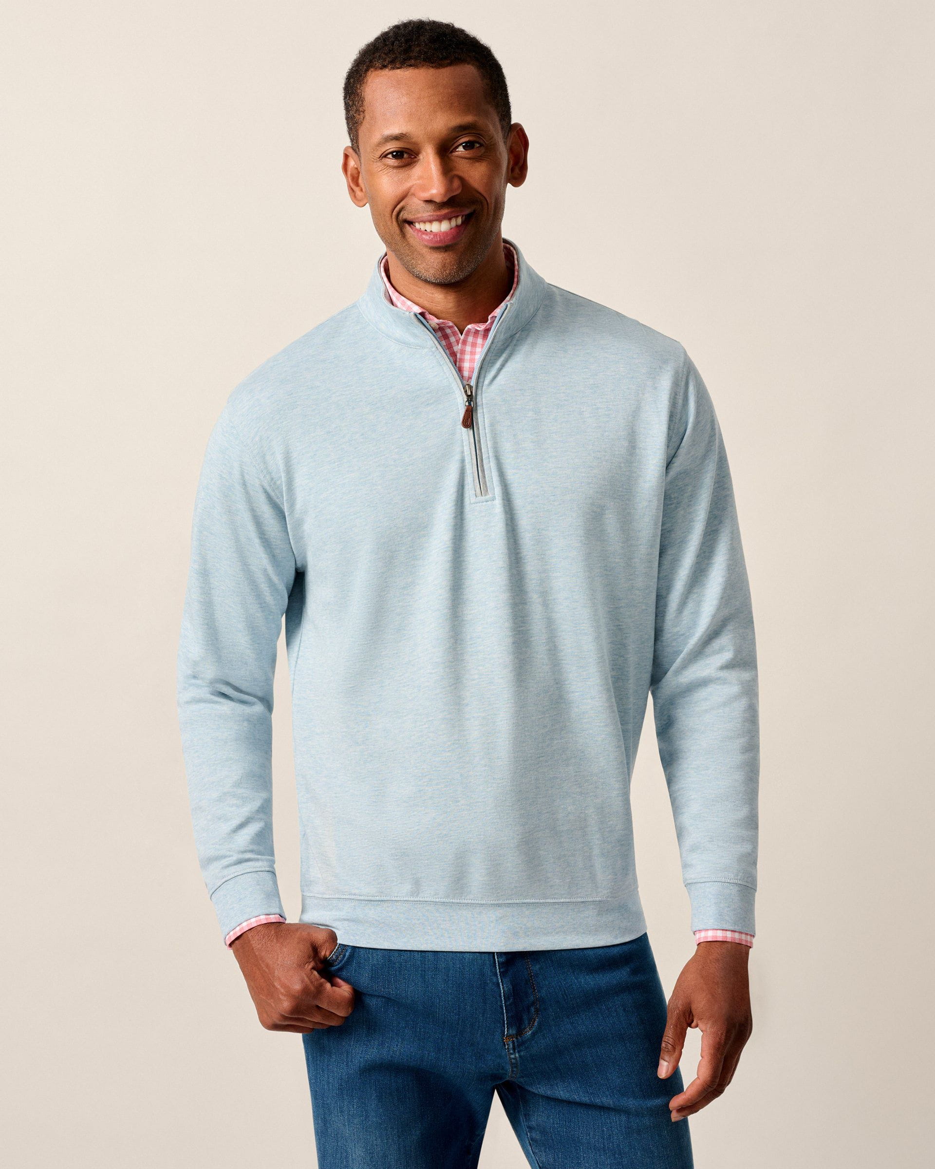 Johnnie-O Sully 1/4 Zip Pullover, Breeze