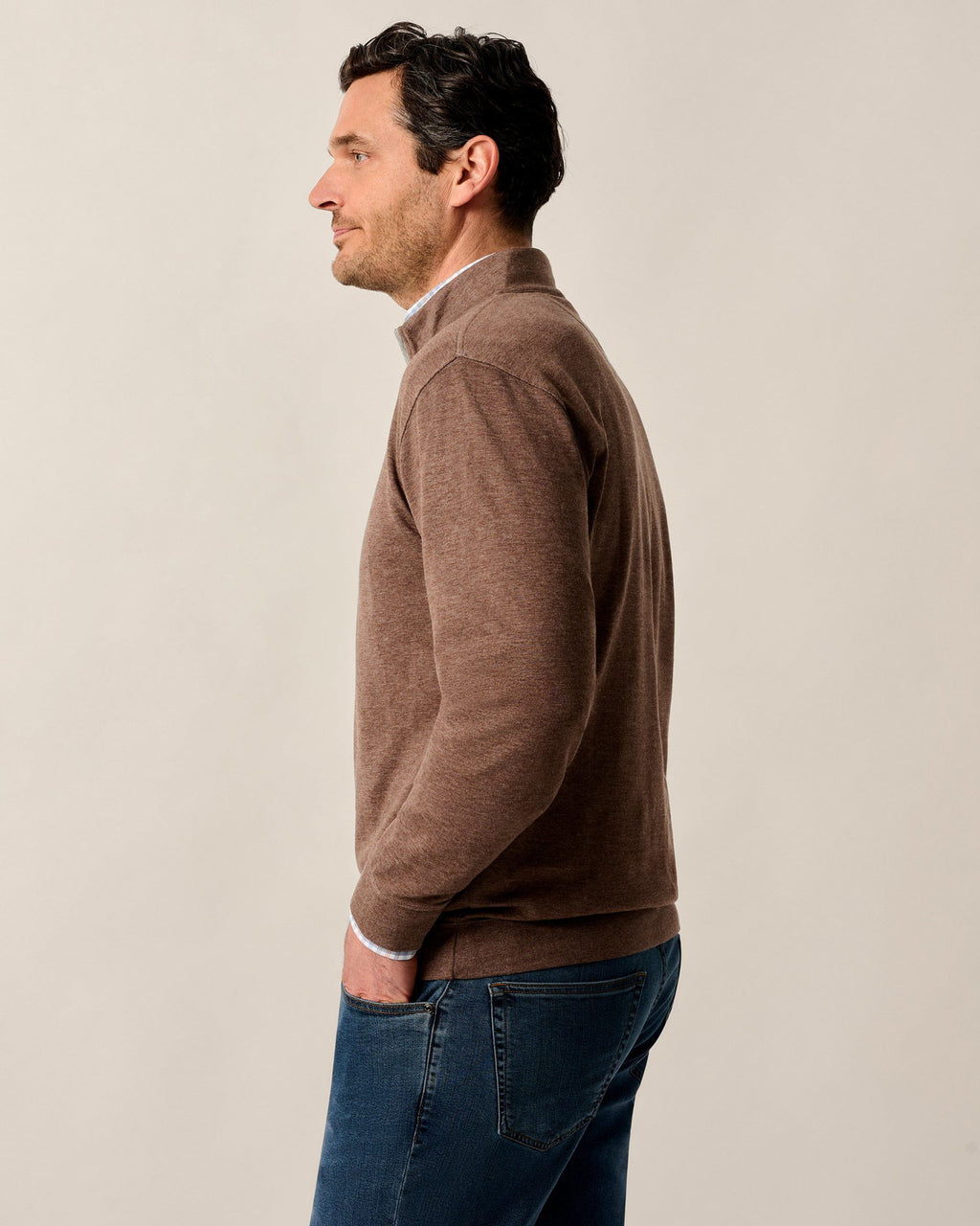 Johnnie-O Sully 1/4 Zip Pullover, Grizzly