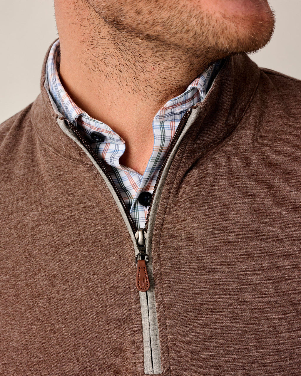 Johnnie-O Sully 1/4 Zip Pullover, Grizzly