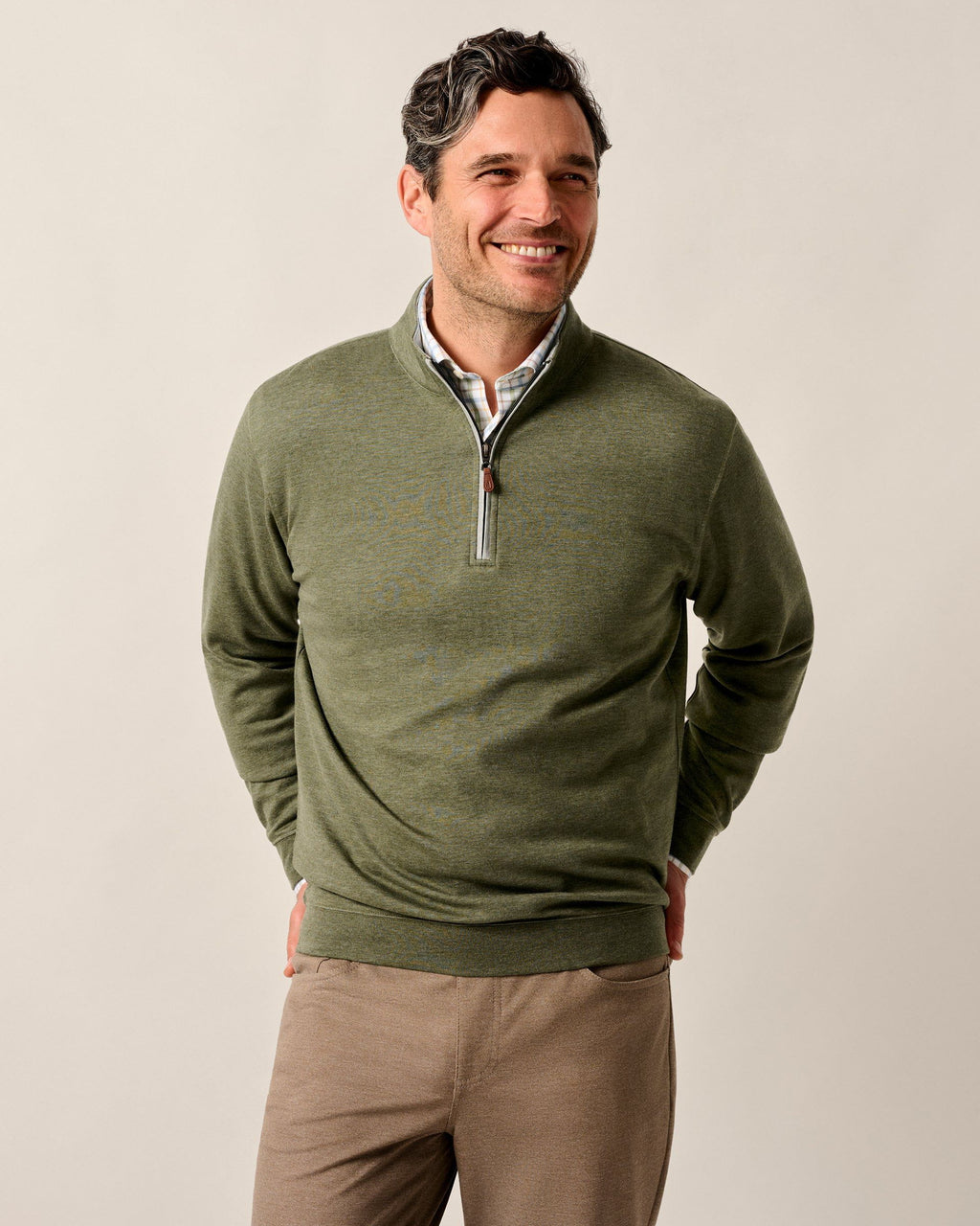 Johnnie-O Sully 1/4 Zip Pullover, Sequoia