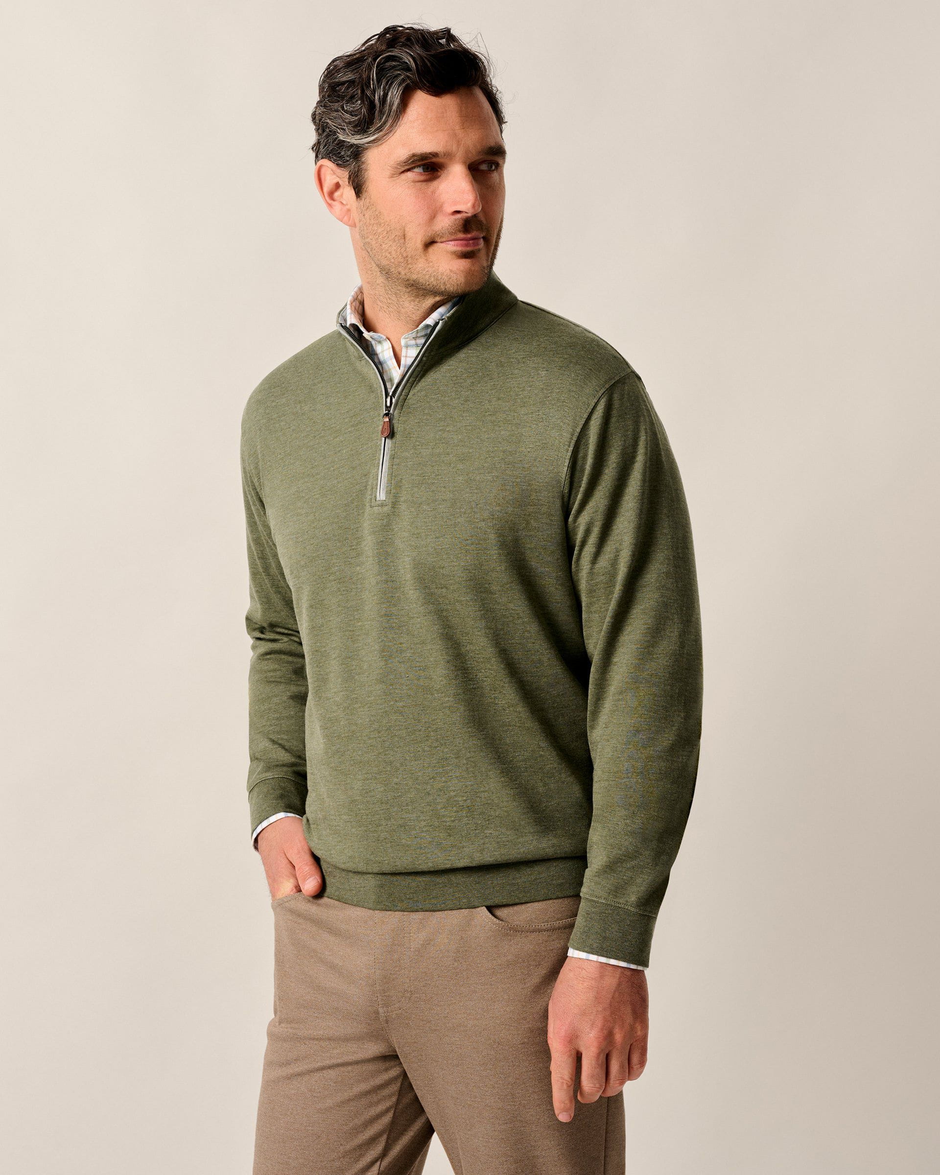 Johnnie-O Sully 1/4 Zip Pullover, Sequoia