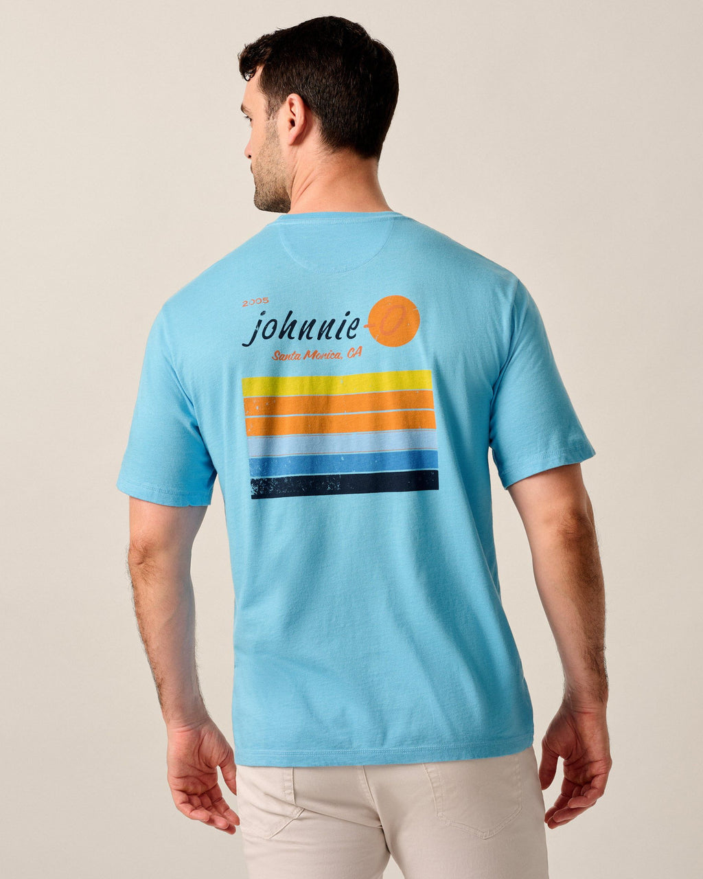 Johnnie-O Sun Line Pocket T-Shirt, Maliblu