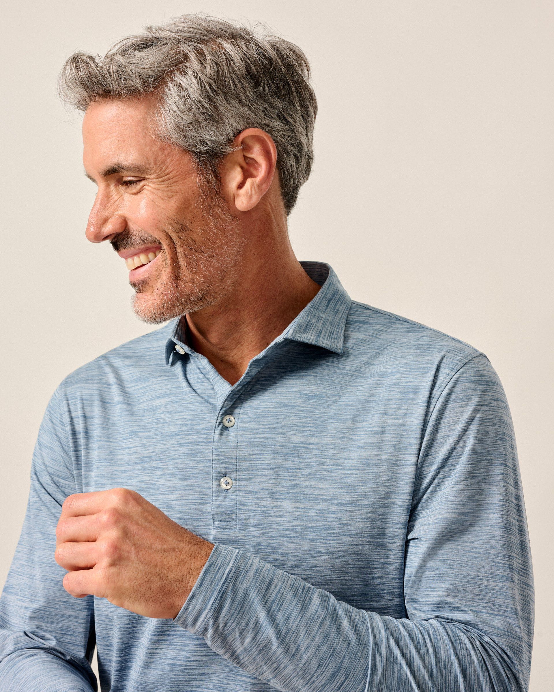 Johnnie-O Featherweight Long Sleeve Performance Polo - Swing