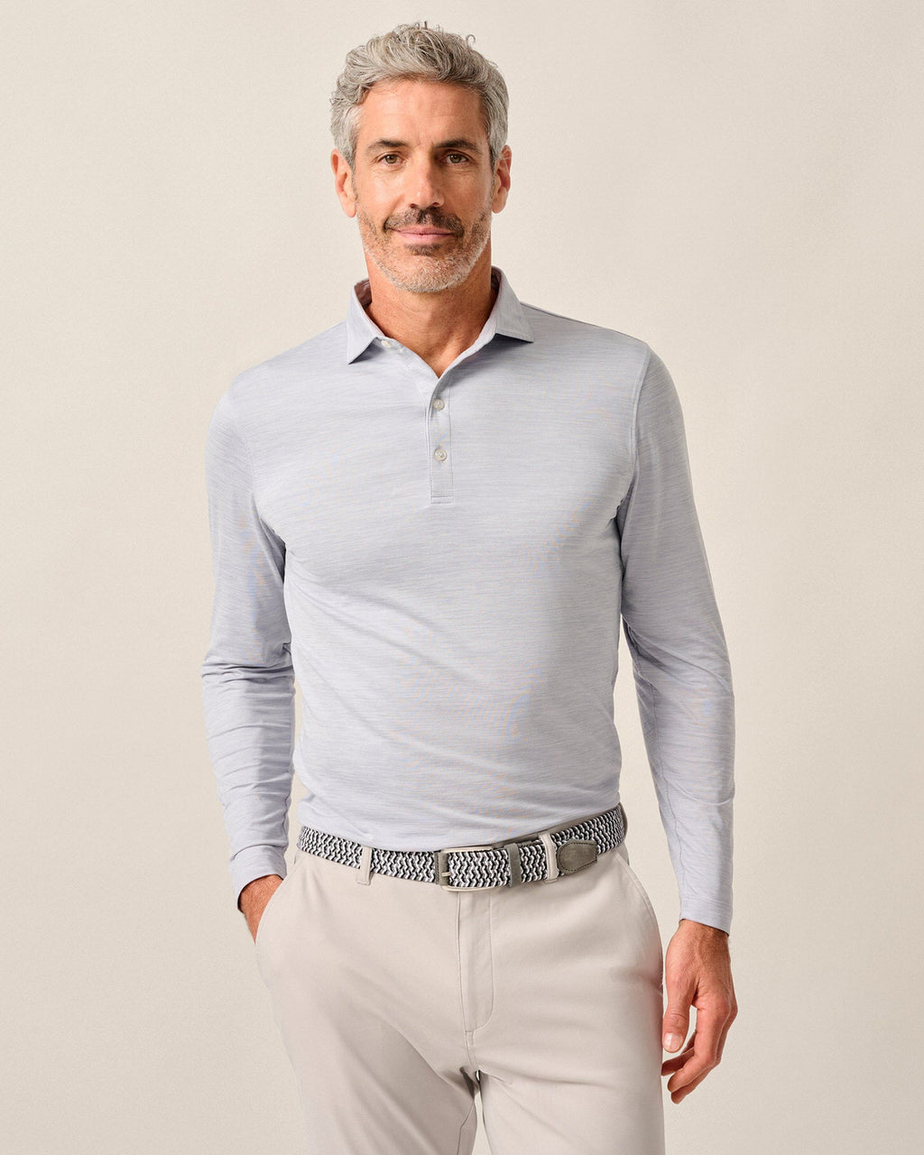 Johnnie-O Featherweight Long Sleeve Performance Polo - Swing