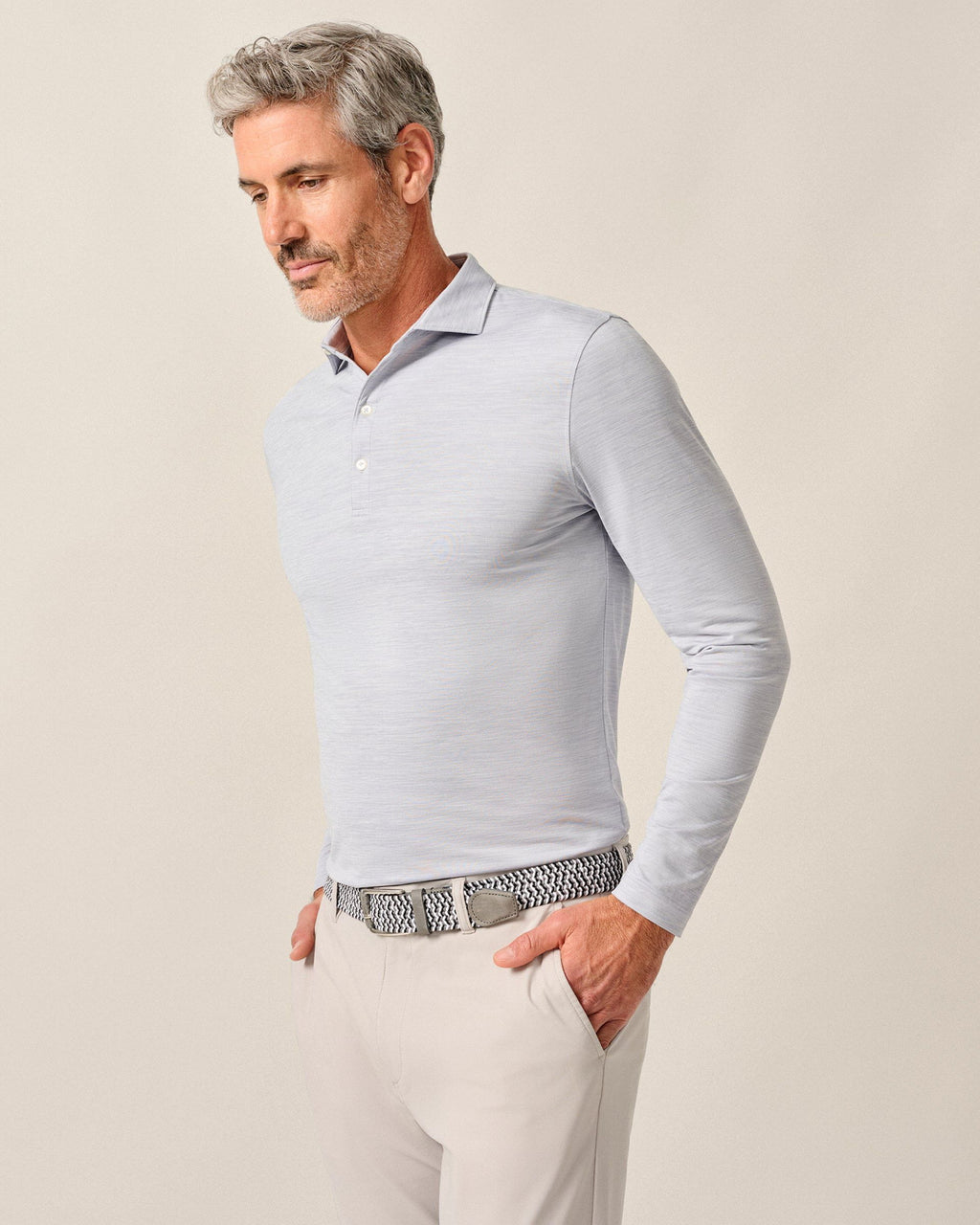 Johnnie-O Featherweight Long Sleeve Performance Polo - Swing