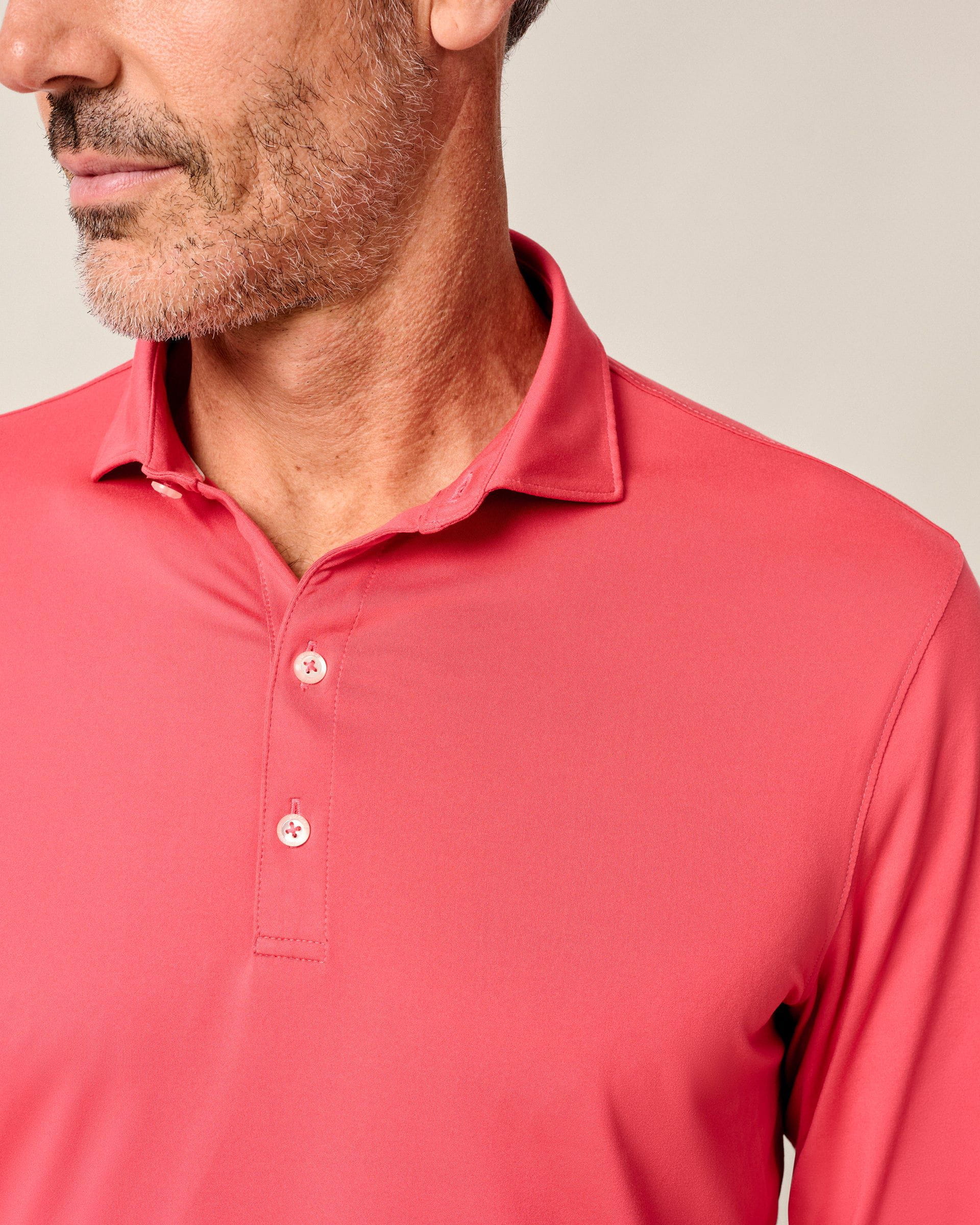Johnnie-O Featherweight Long Sleeve Performance Polo - Swing