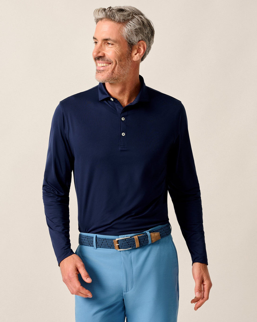 Johnnie-O Featherweight Long Sleeve Performance Polo - Swing