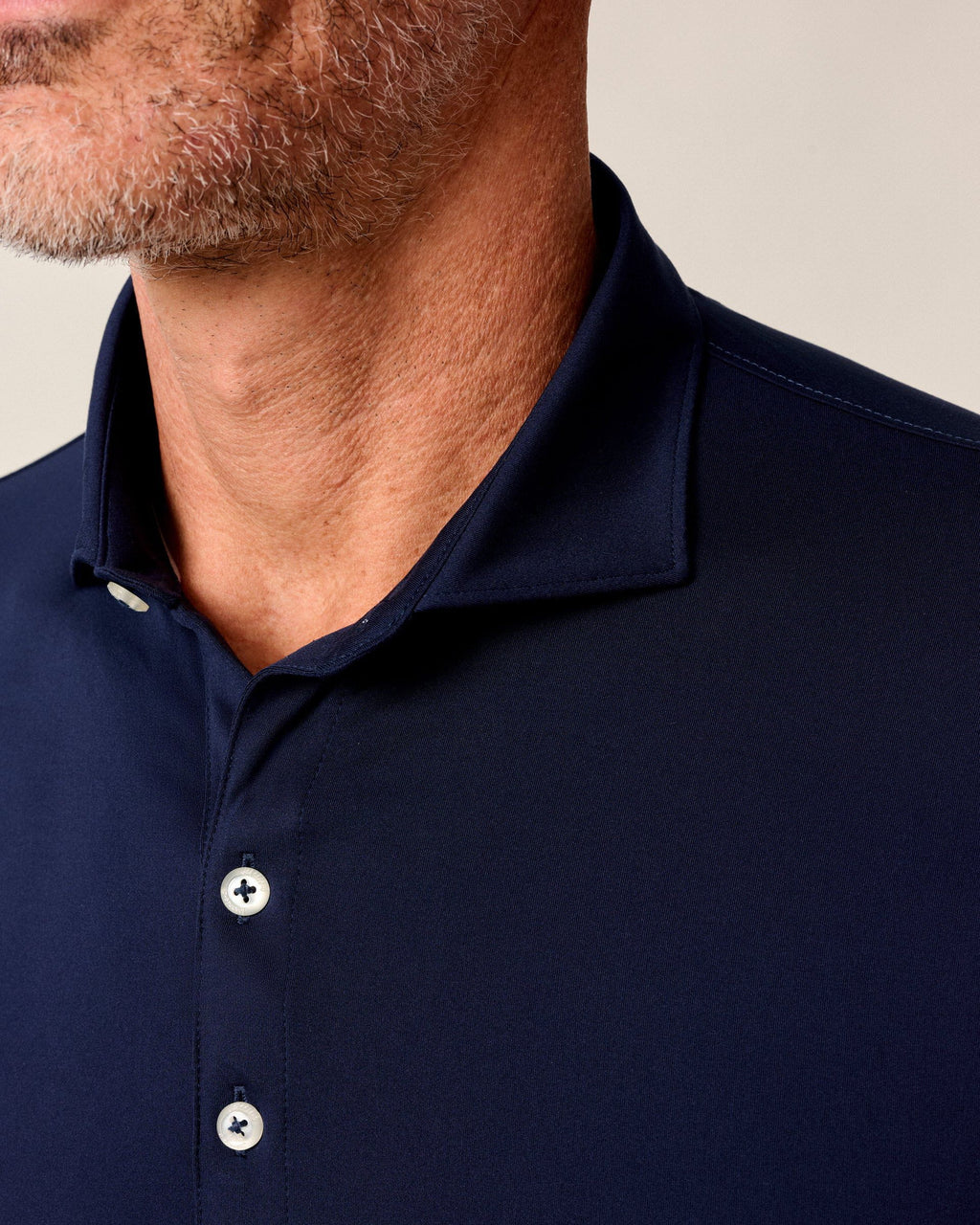 Johnnie-O Performance Featherweight Long Sleeve Polo, Navy