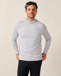 Johnnie-O Talon Featherweight Performance Hoodie, Light Gray