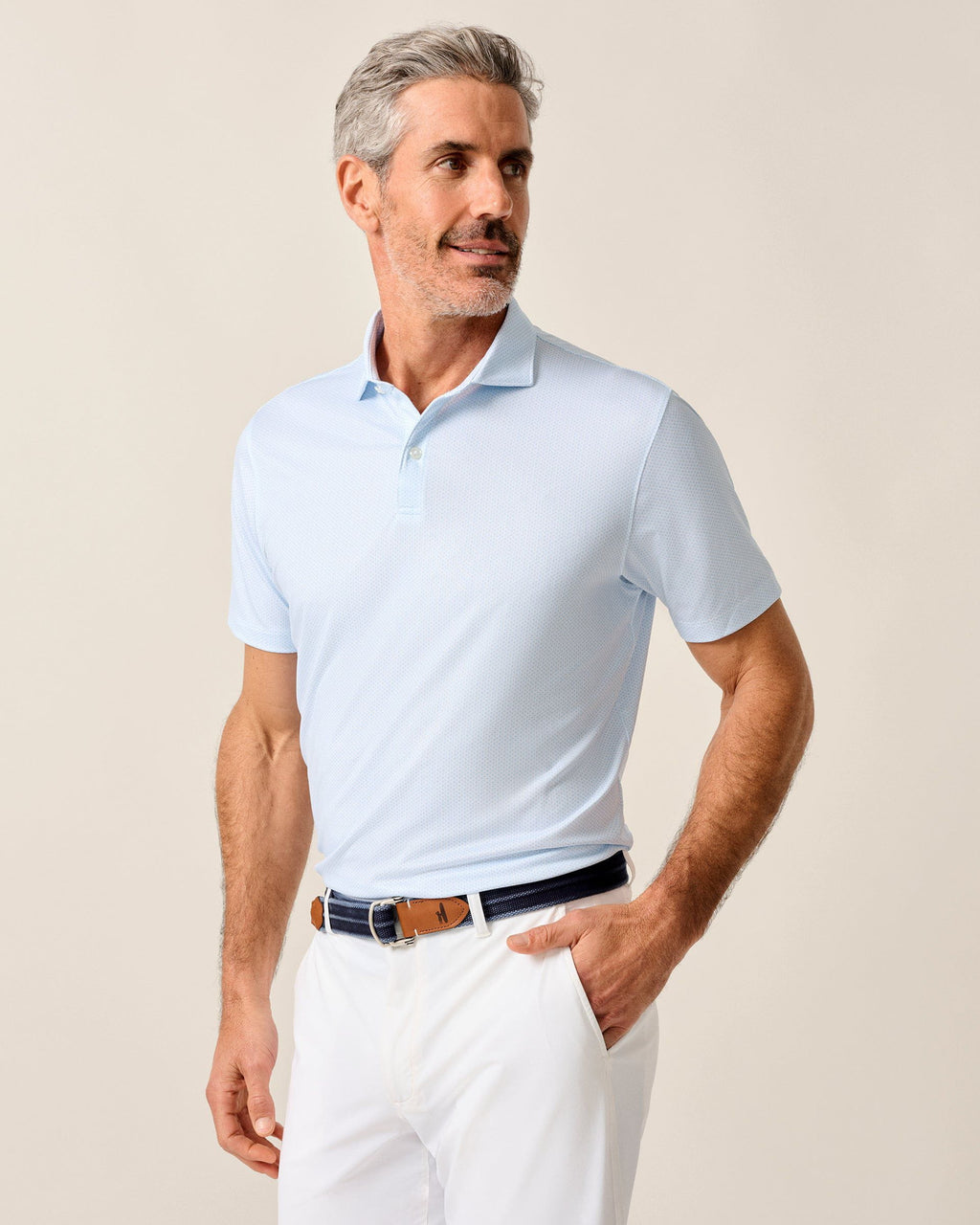 Johnnie-O Performance Jersey Polo - Teo, Maliblu