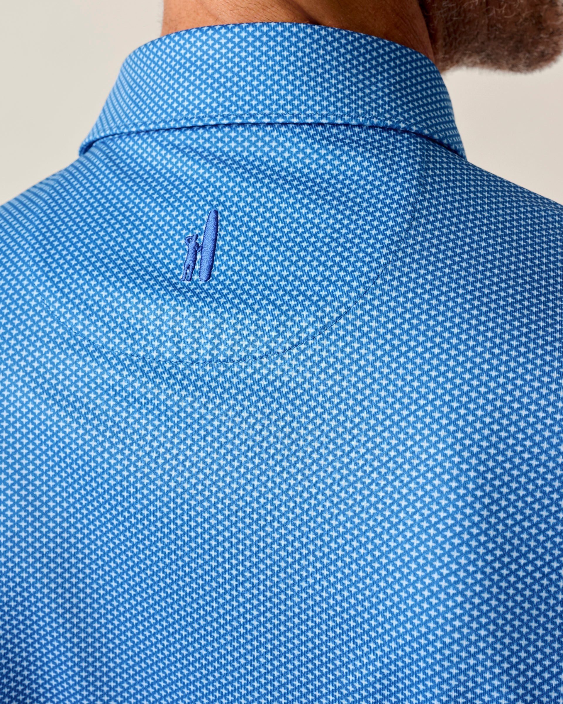 Johnnie-O Performance Jersey Polo - Teo, Palisades Blue