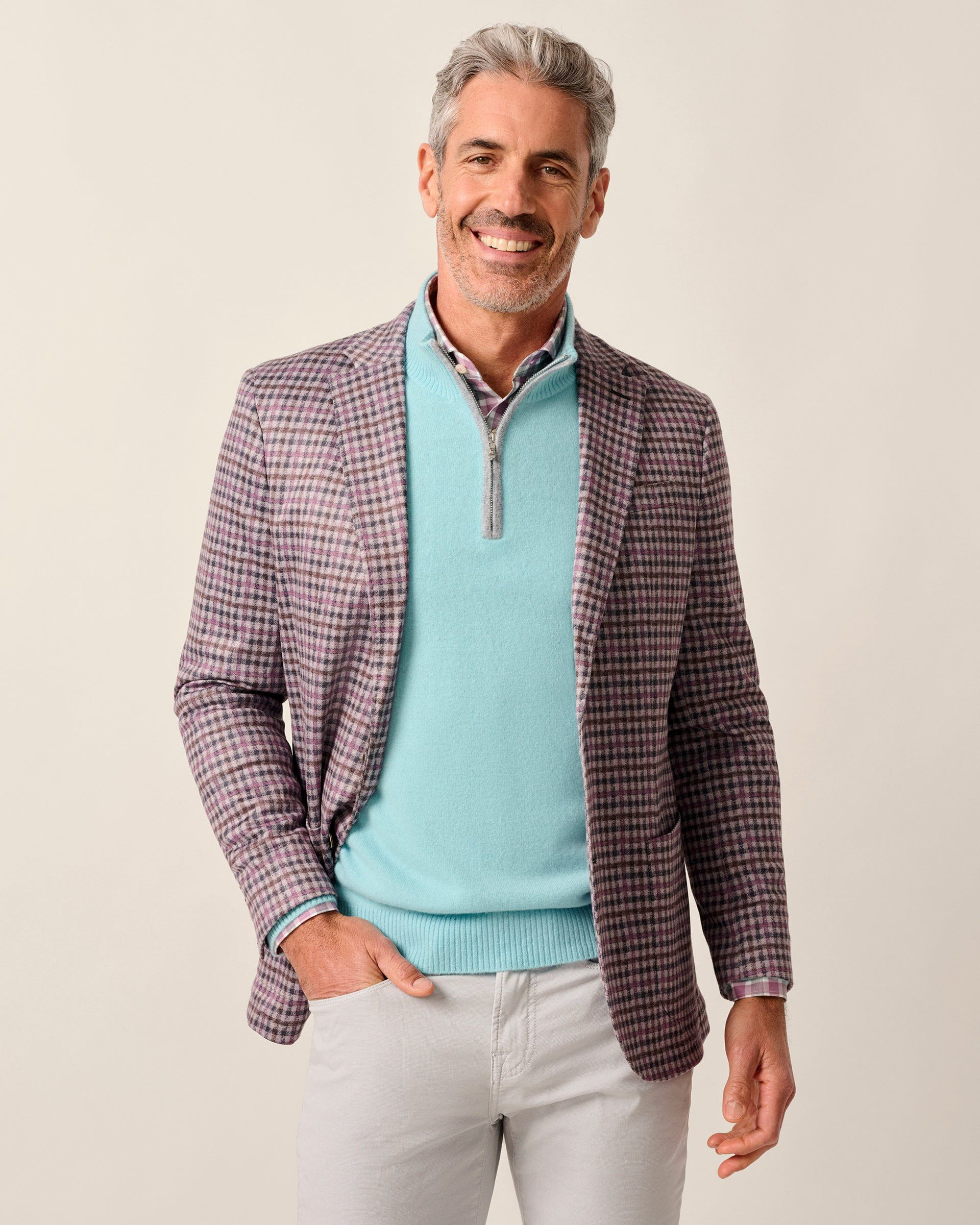 Johnnie-O Tepper Top Shelf Knit Sport Coat, Coffee