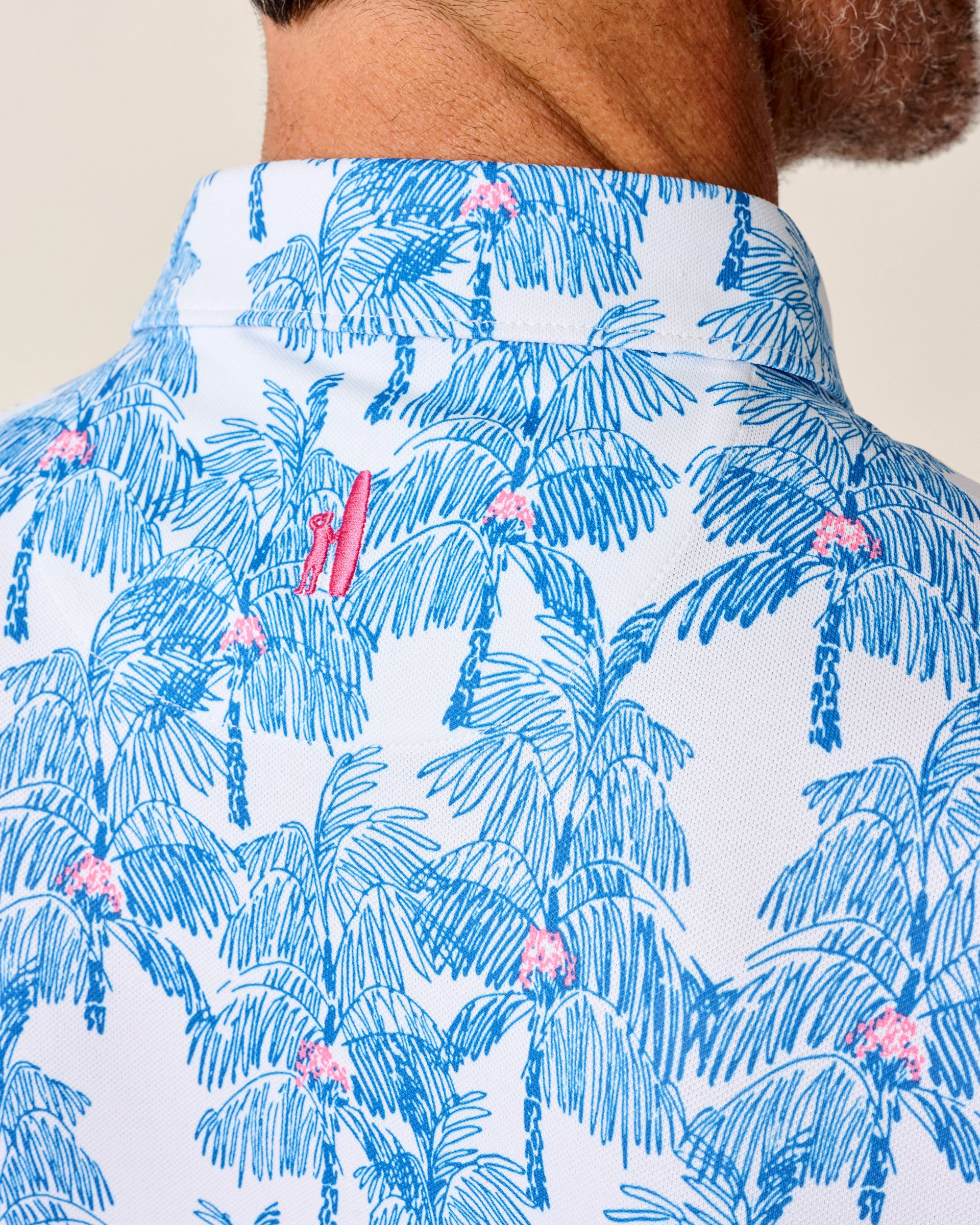 Johnnie-O Performance Mesh Polo - The Grove, Palisades Blue