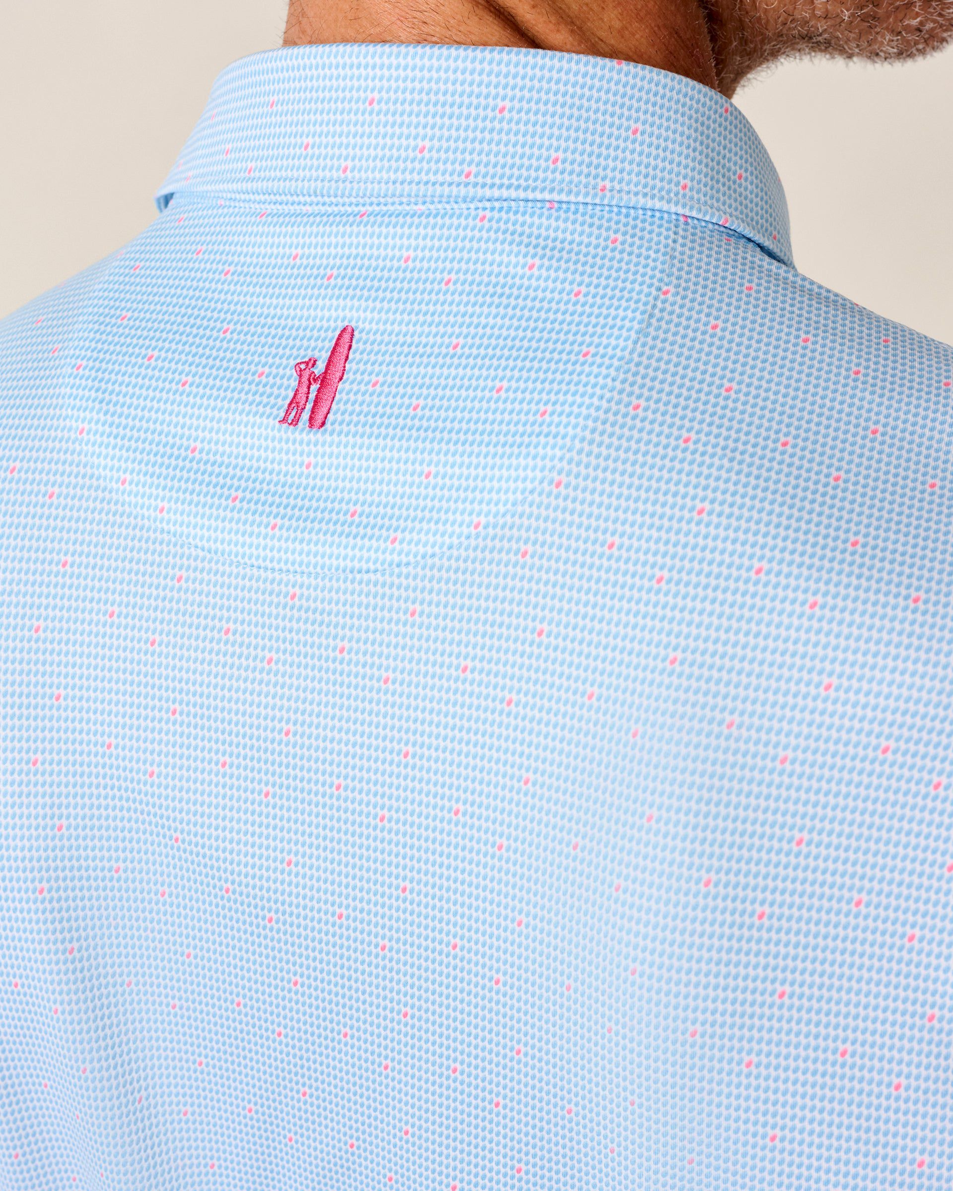 Johnnie-O Featherweight Performance Polo - Tundra, Maliblu