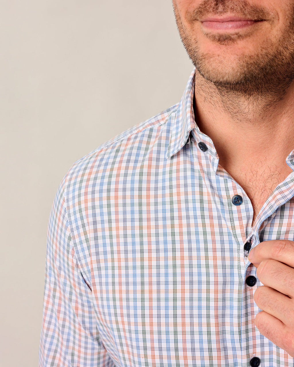 Johnnie-O Natural Performance Button Down Shirt - Vanderwall, White