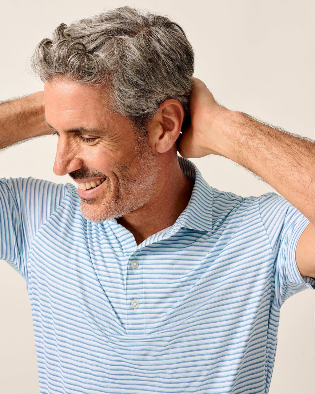 Johnnie-O Featherweight Performance Polo - Warwick Stripe