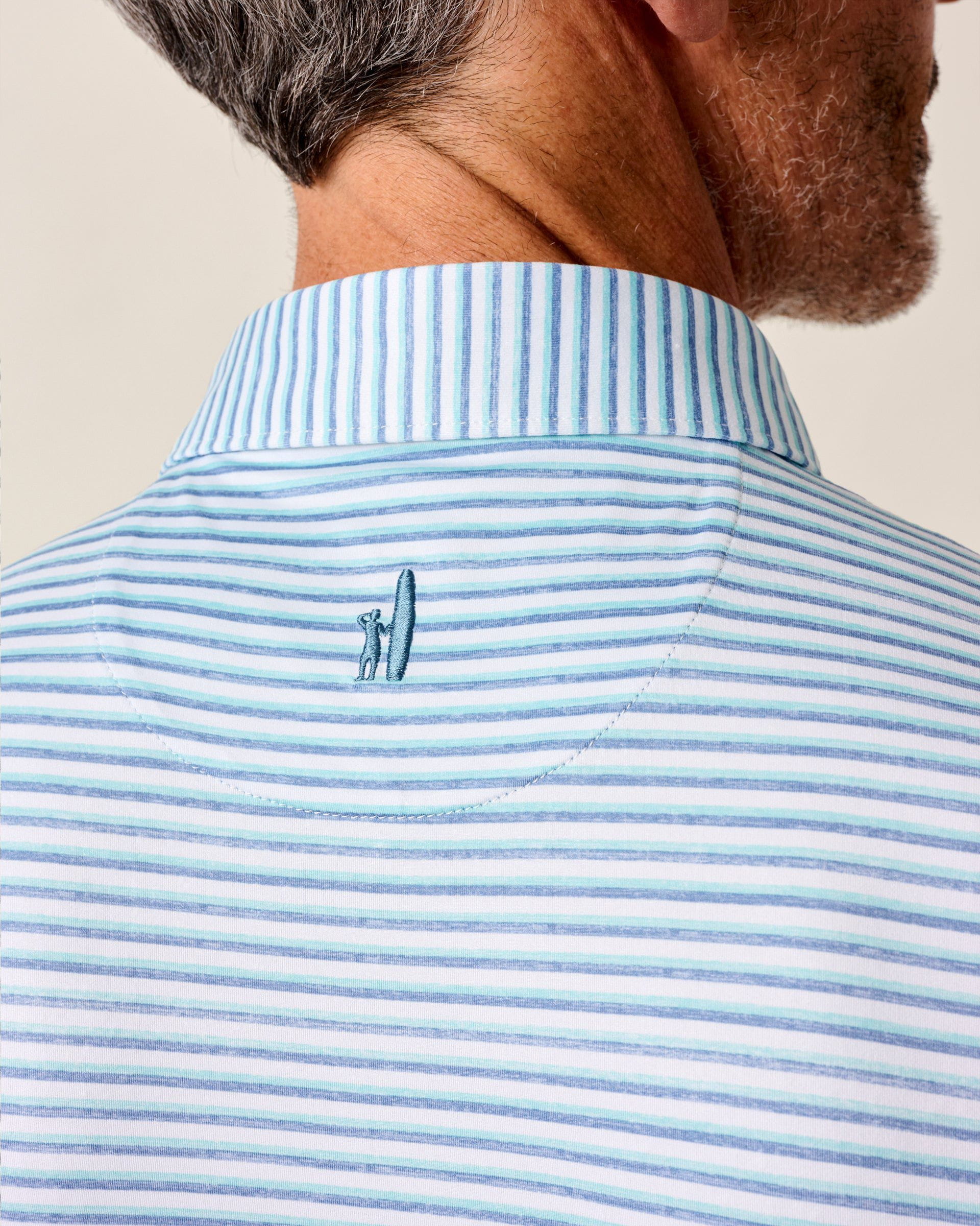 Johnnie-O Featherweight Performance Polo - Warwick Stripe