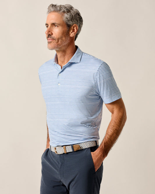 Johnnie-O Featherweight Performance Polo - Warwick Stripe