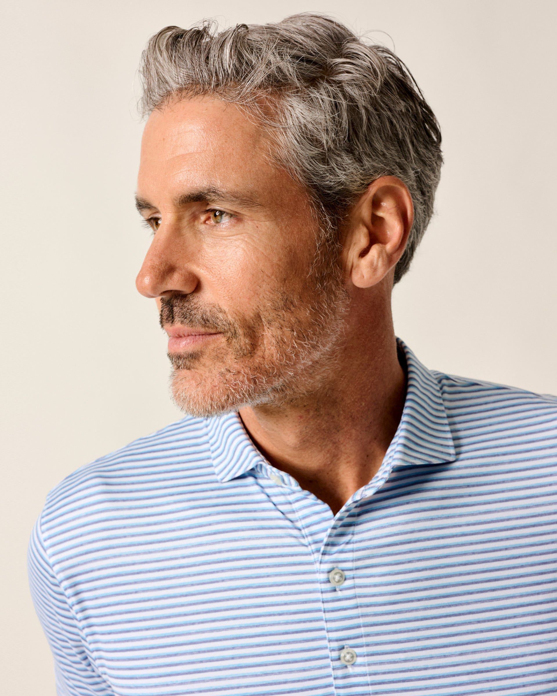 Johnnie-O Featherweight Performance Polo - Warwick Stripe