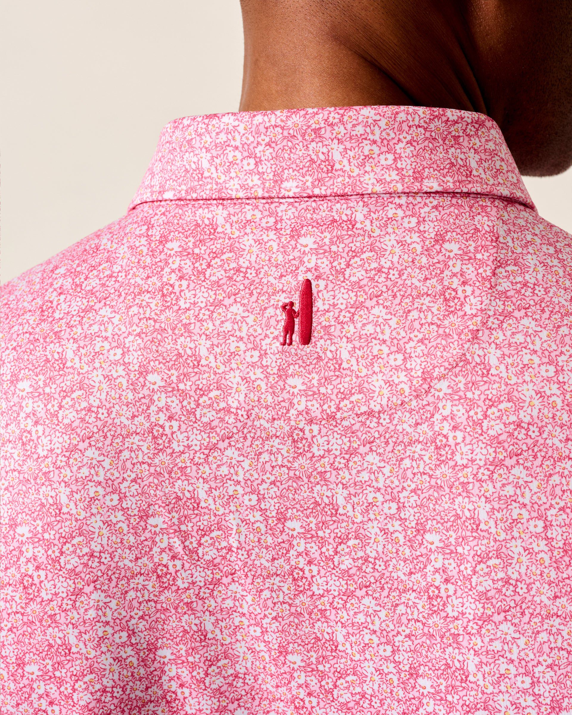 Johnnie-O Performance Jersey Polo - Wildflower, Azalea