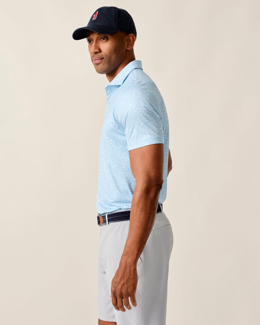 Johnnie-O Featherweight Performance Polo - Wine Mixer, Kona