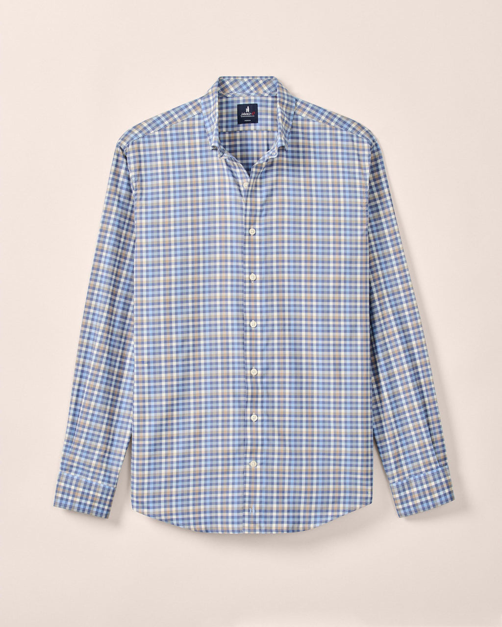 Johnnie-O Featherweight Performance Button Down Shirt - Olie, Navy