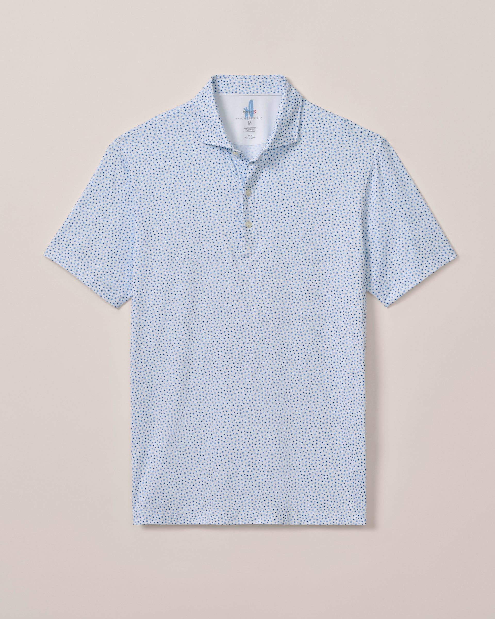 Johnnie-O Featherweight Performance Polo - Plumeria, Tide