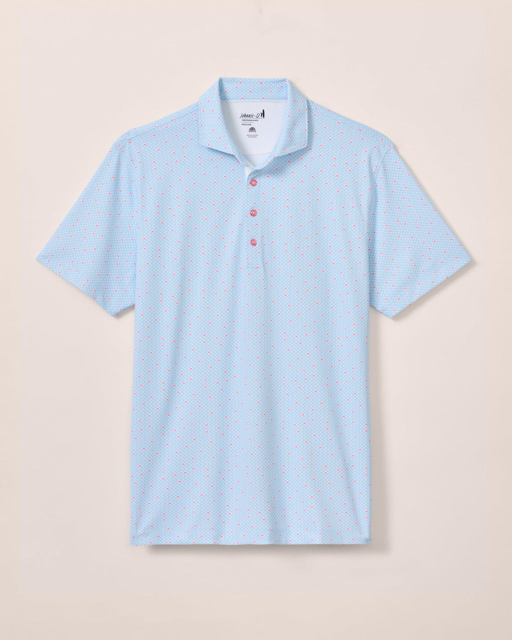 Johnnie-O Performance Mesh Polo - Poppy