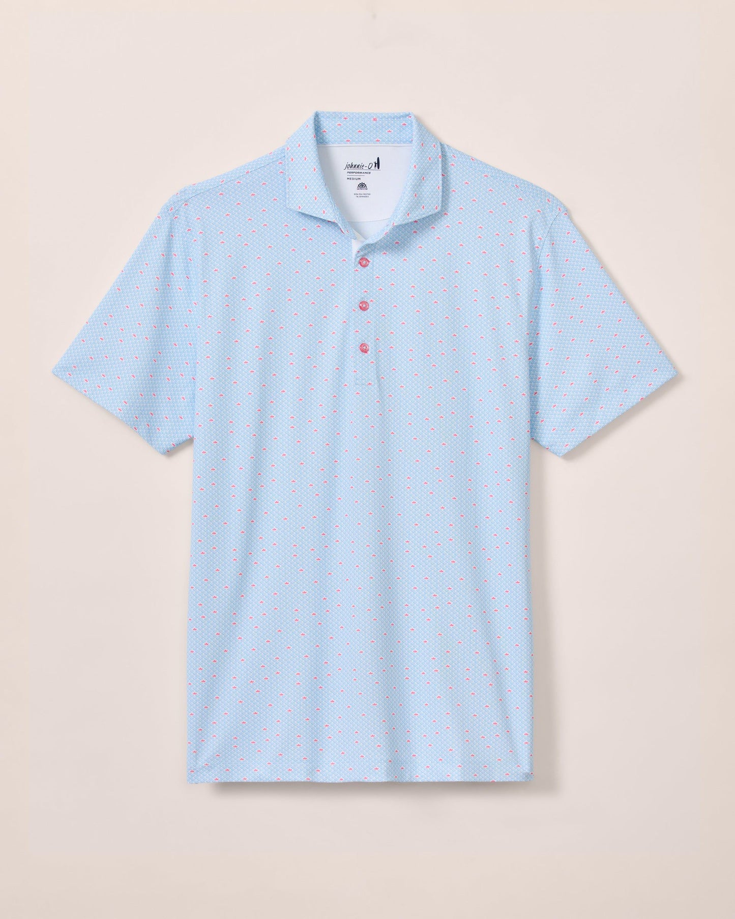 Johnnie-O Performance Mesh Polo - Poppy